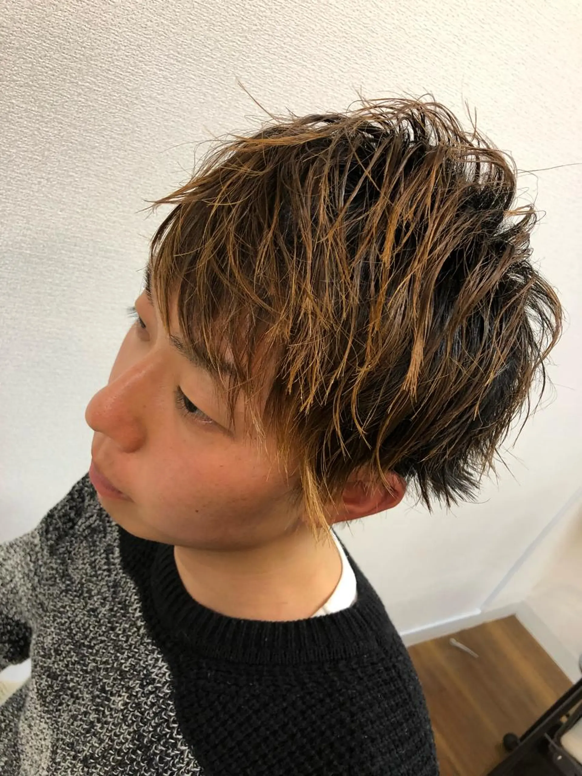 メンズ PALETTE(パレット)所属・SHIORI💜艶々 柔らかカラーへ💜のヘアスタイル