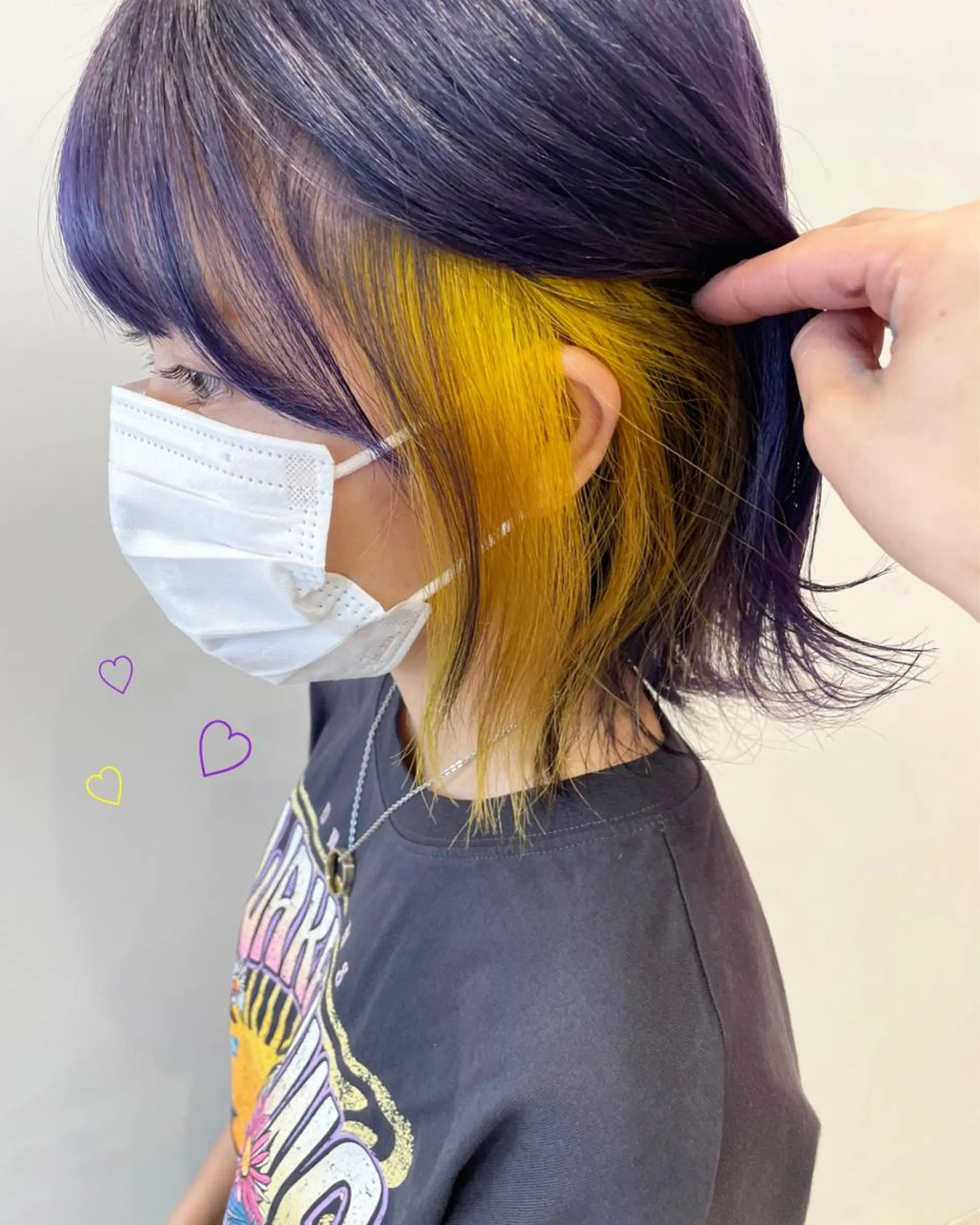 ショート カラー インナーカラー ボブ EMANON新宿東口所属・新宿駅近♡ ♡個室♡三都季🌜のヘアスタイル