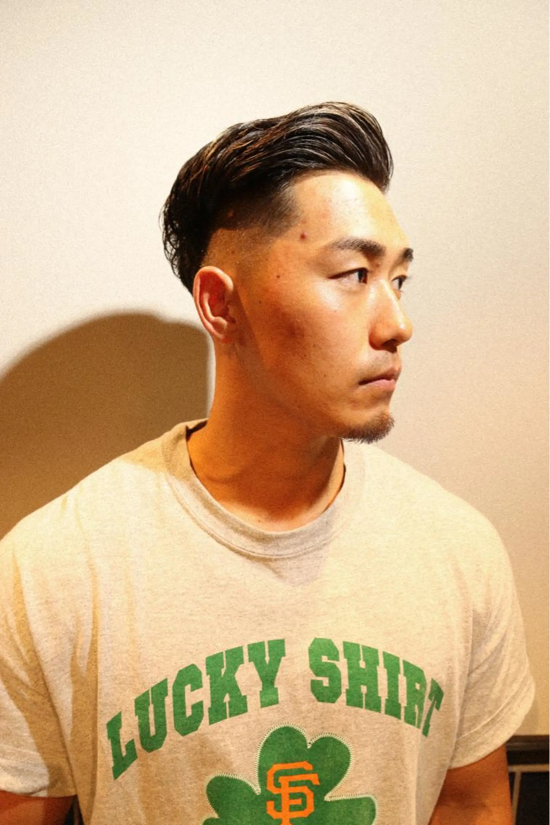 ショート パーマ 新宿スキンフェード 佐藤京介のヘアスタイル