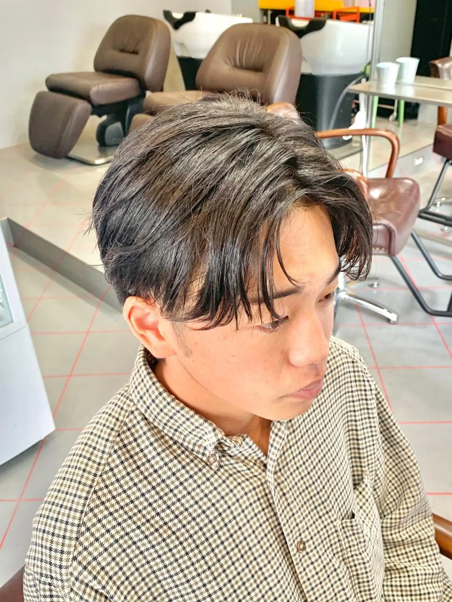 ショート メンズサロン　アソビ所属・【扱いやすいパーマ】 眞鍋拓己のヘアスタイル