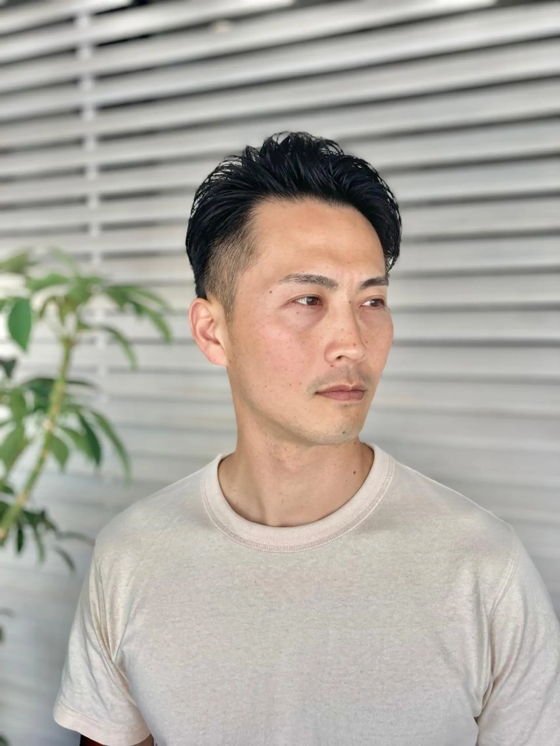 ショート メンズ アップバング かきあげバング メンズ特化 星野裕人のヘアスタイル