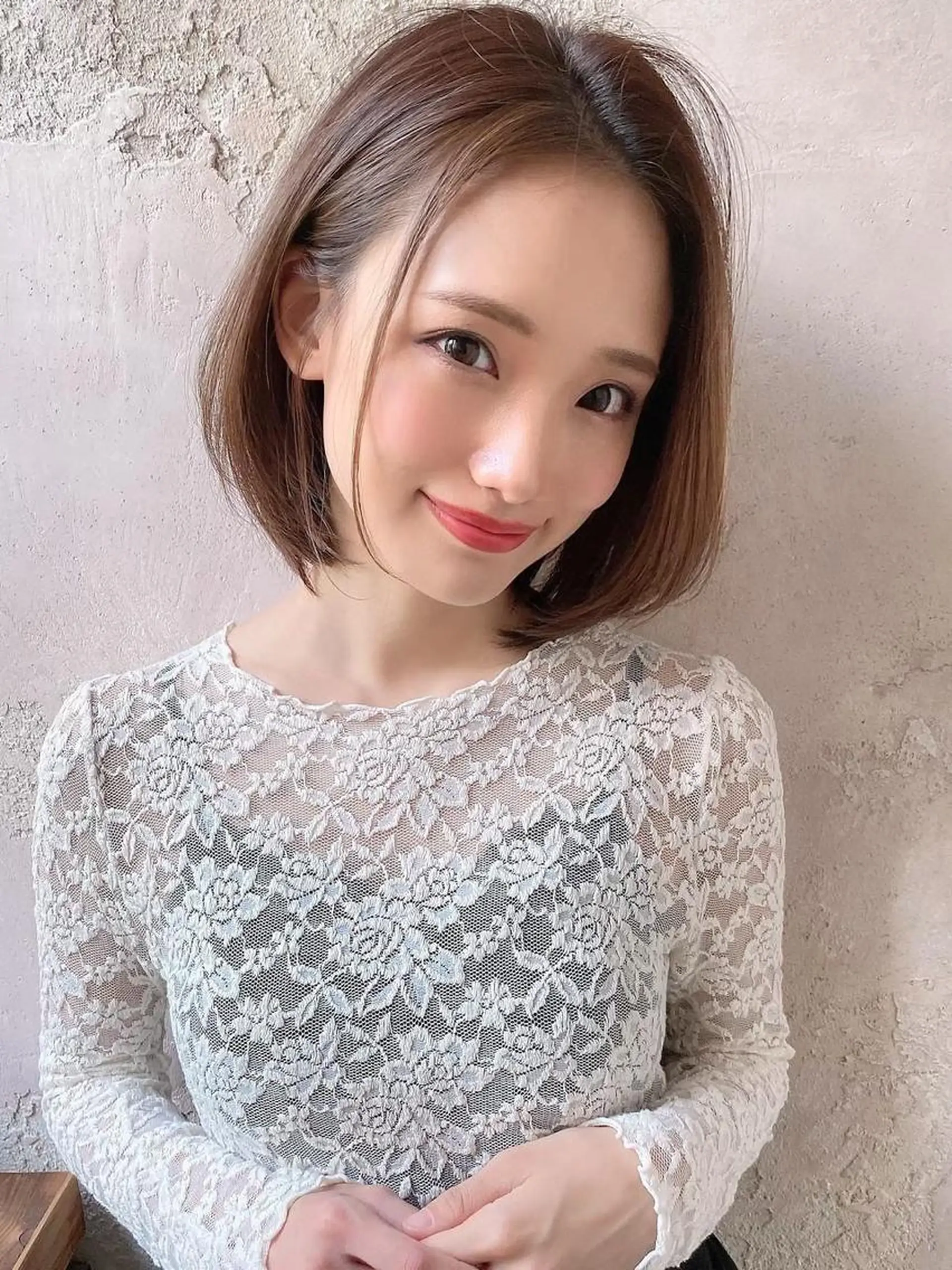 ミディアム 美髪艶髪/小顔カット 💎廣田浩輔のヘアスタイル