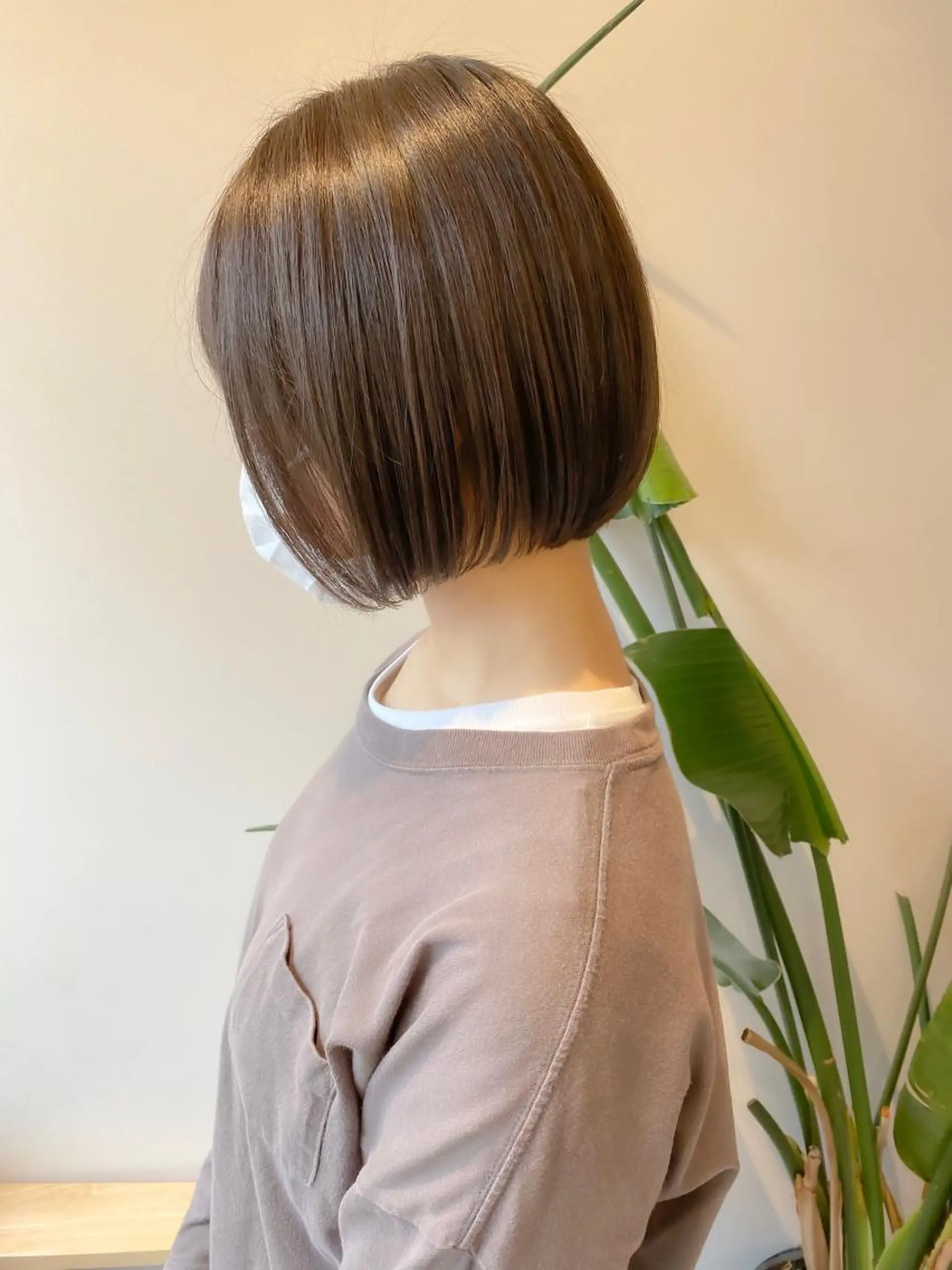 ショート カット ヘアカラー トリートメント ボブ韓国風レイヤー 錦糸町/畠中ケントのヘアスタイル