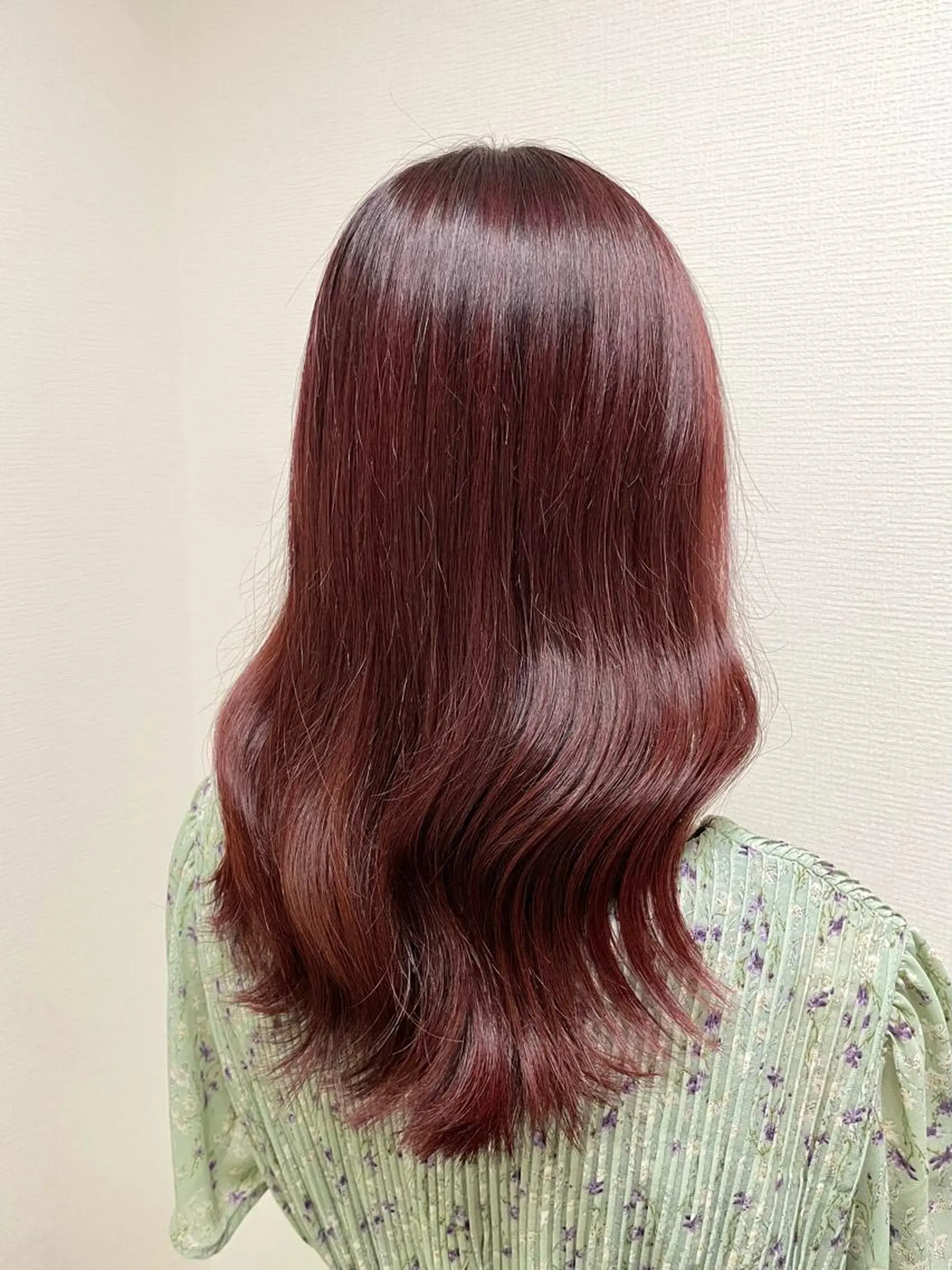 ミディアム カラー 🤎🎀ブリーチなし ピンクラベンダー🧸のヘアスタイル