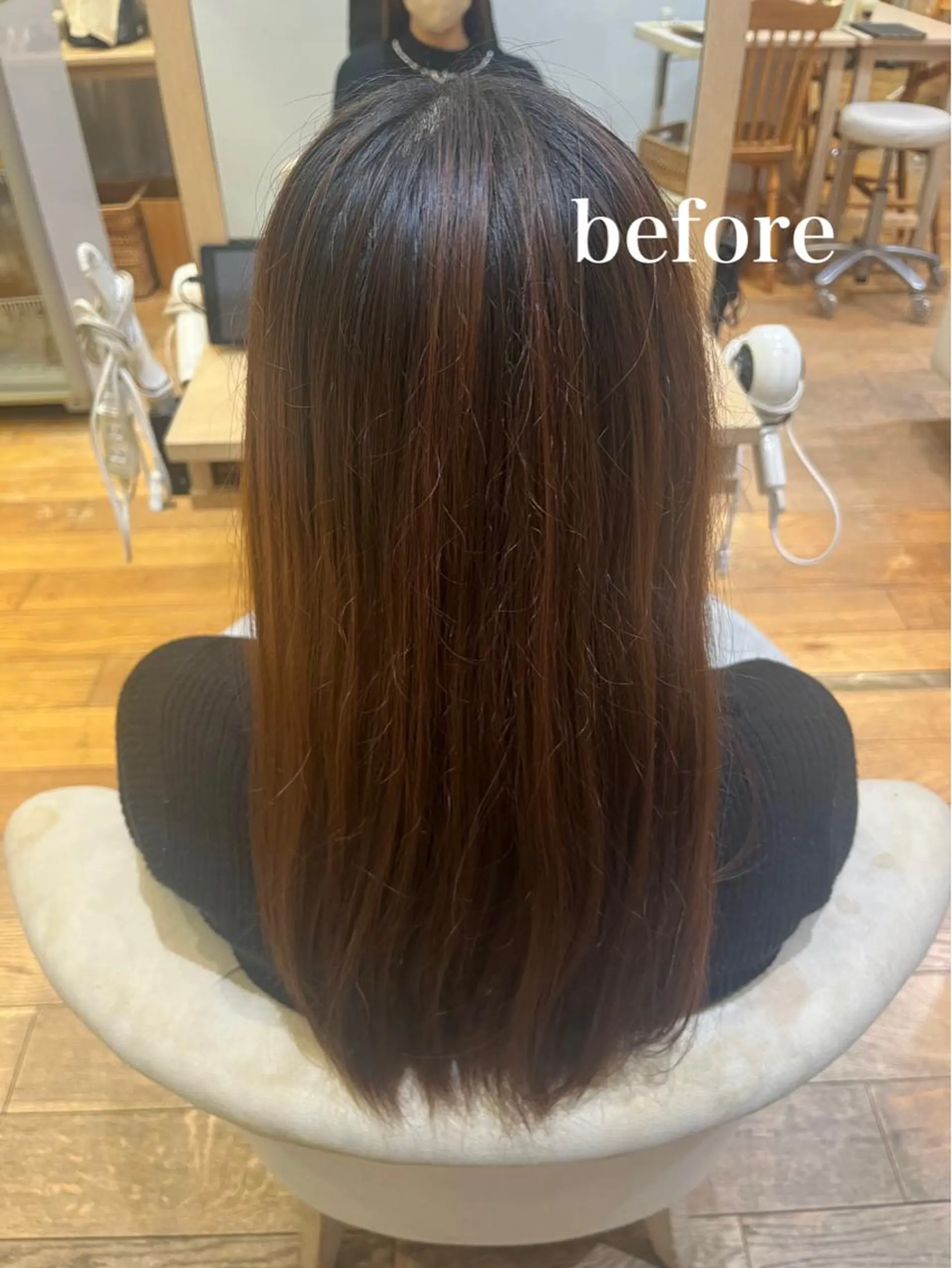 セミロング 暖色カラー/似合わせ カット/名古屋/辻のヘアスタイル