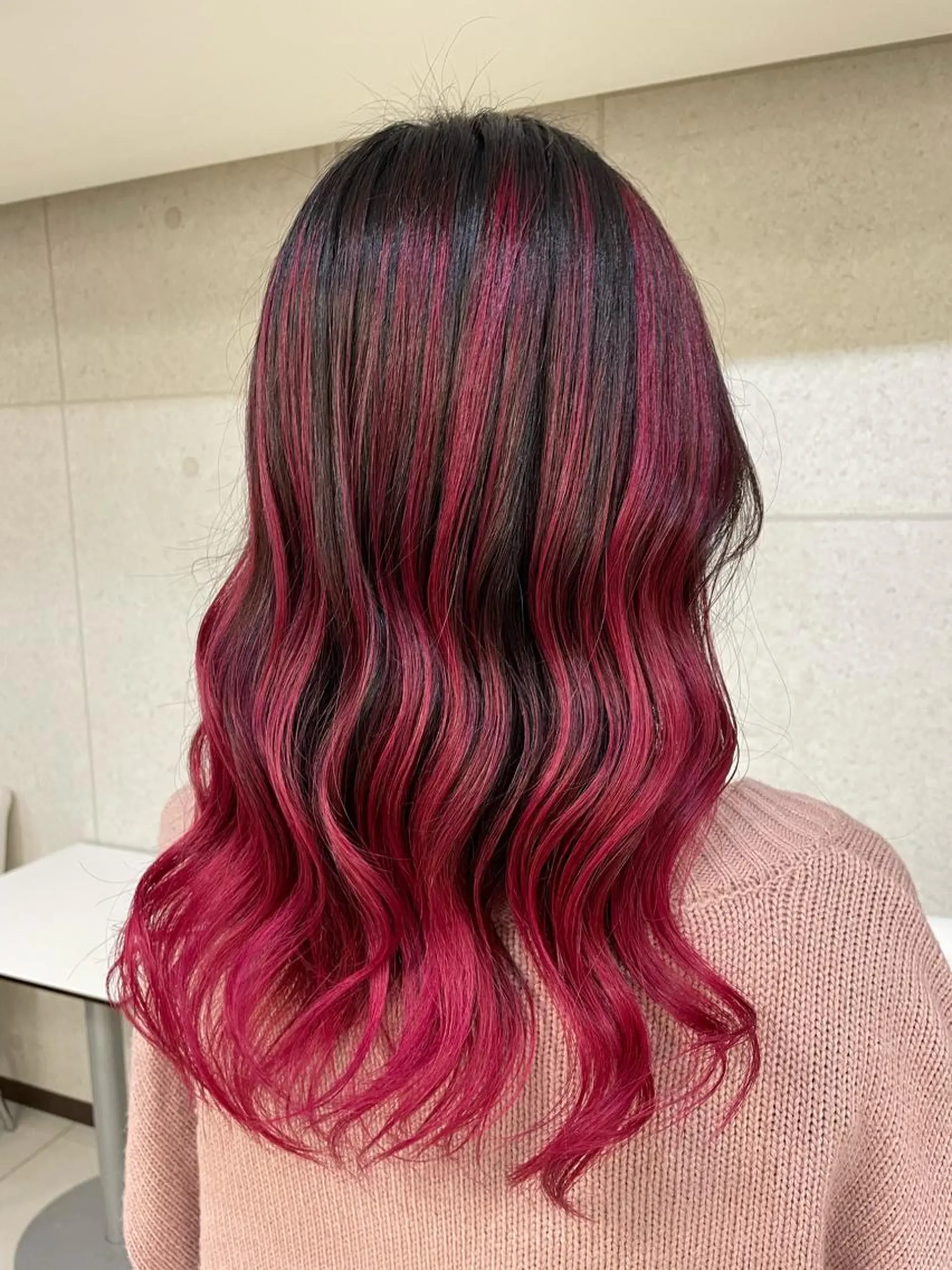 セミロング カラー 簡単スタイリングヘア 💫ﾖｺﾊｼのヘアスタイル