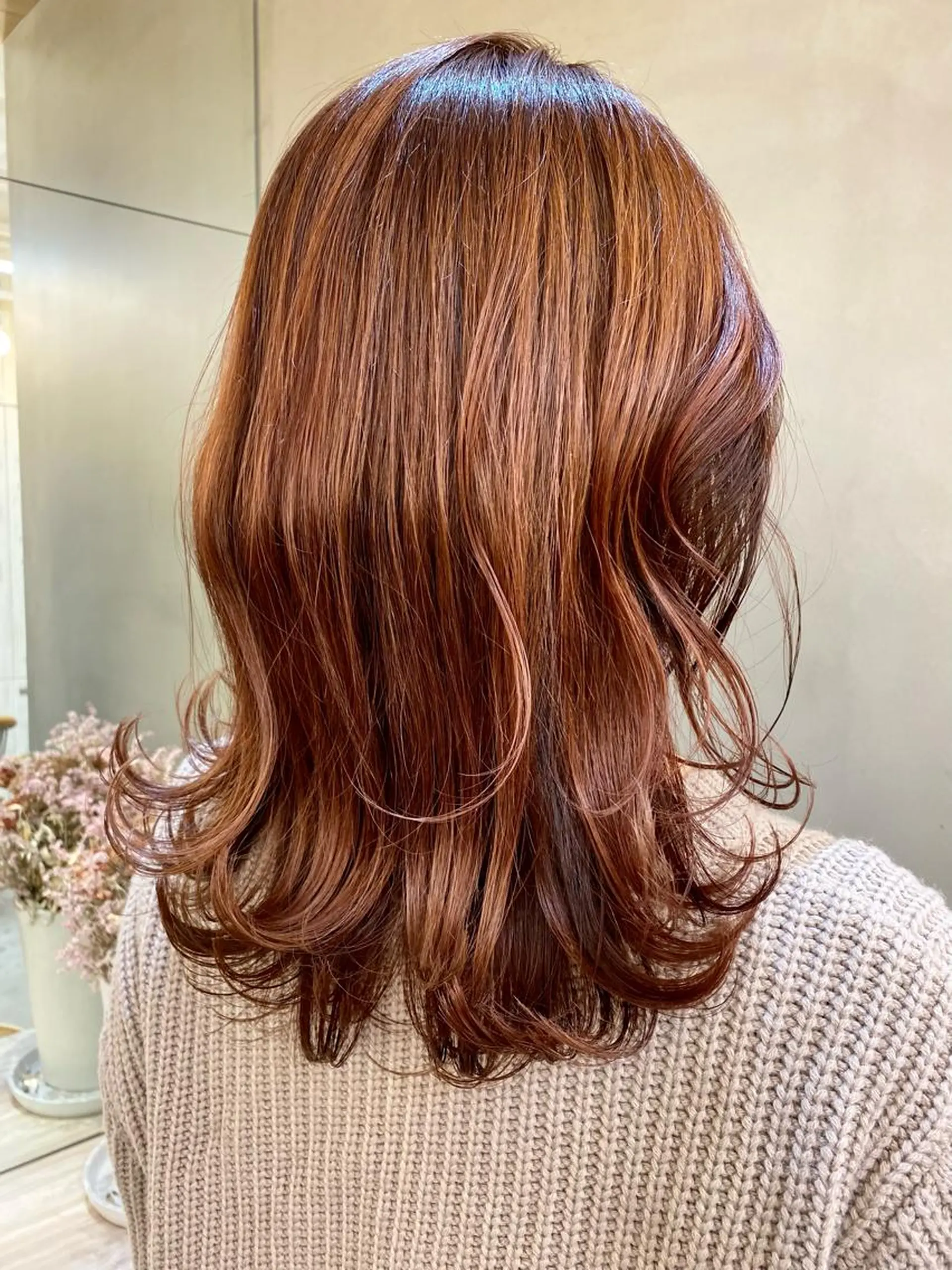 セミロング カラー カット ヘアカラー トリートメント 韓国ヘア/レイヤー/ 縮毛矯正🫧伊勢のヘアスタイル