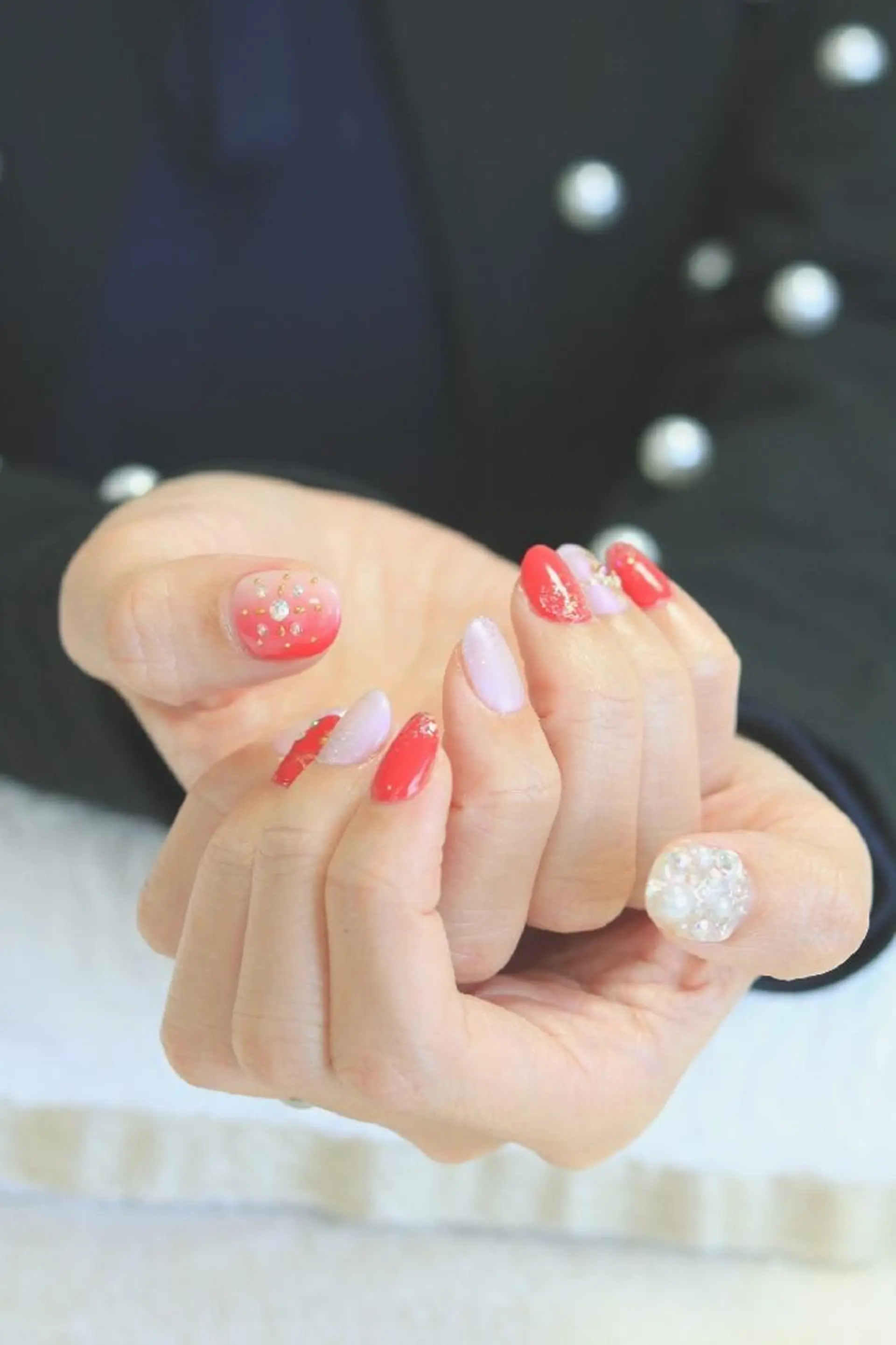 ネイル 冬ネイル クリスマス y-nail ★のネイルデザイン