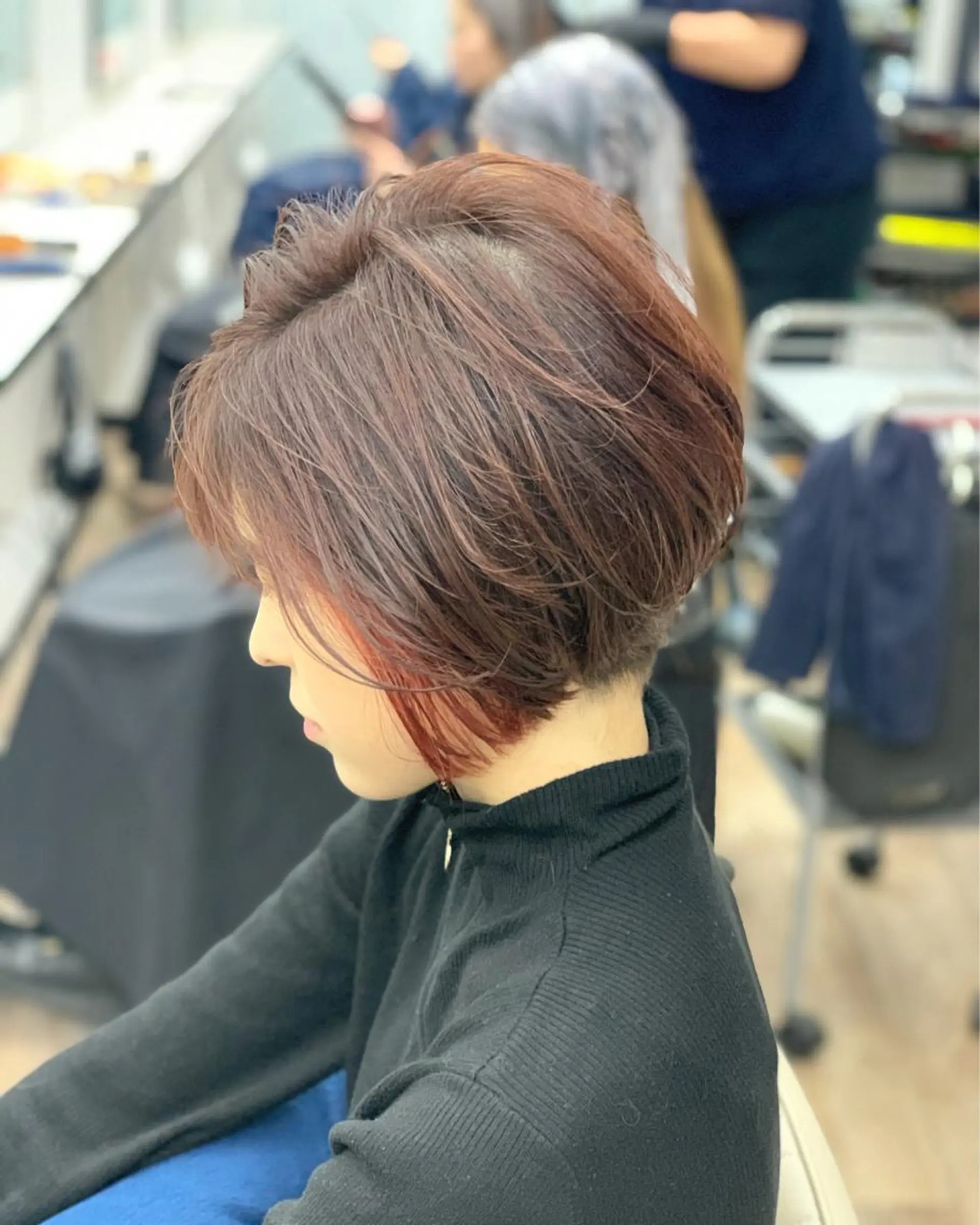 ショート カラー インナーカラー レッドカラー ショートヘア 栄/久屋大通り/韓国 /透明感/横山🩵のヘアスタイル