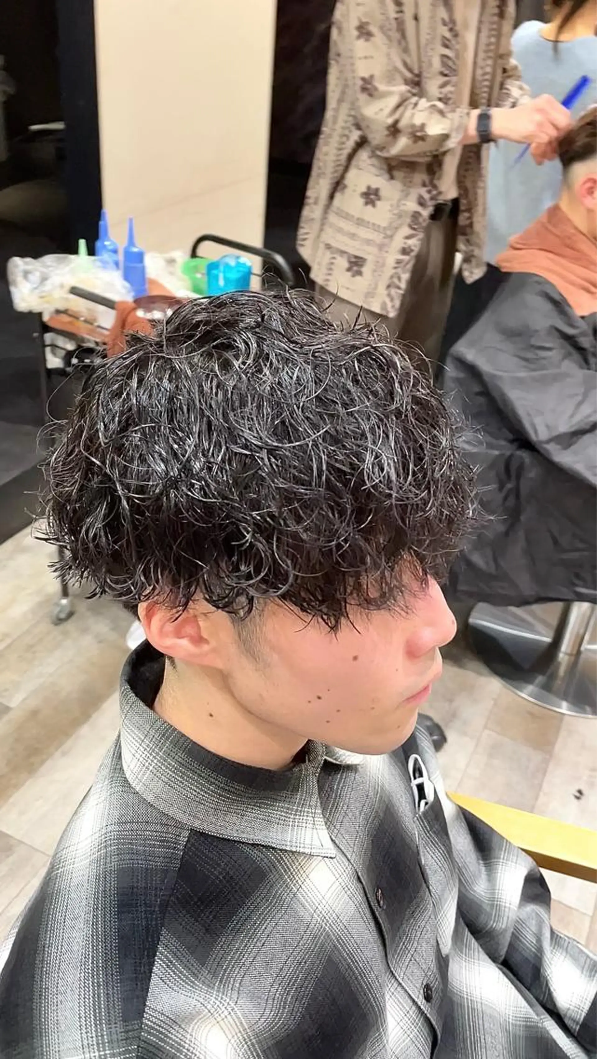 パーマ メンズ カット パーマ メンズパーマ特化 山﨑　歩のヘアスタイル