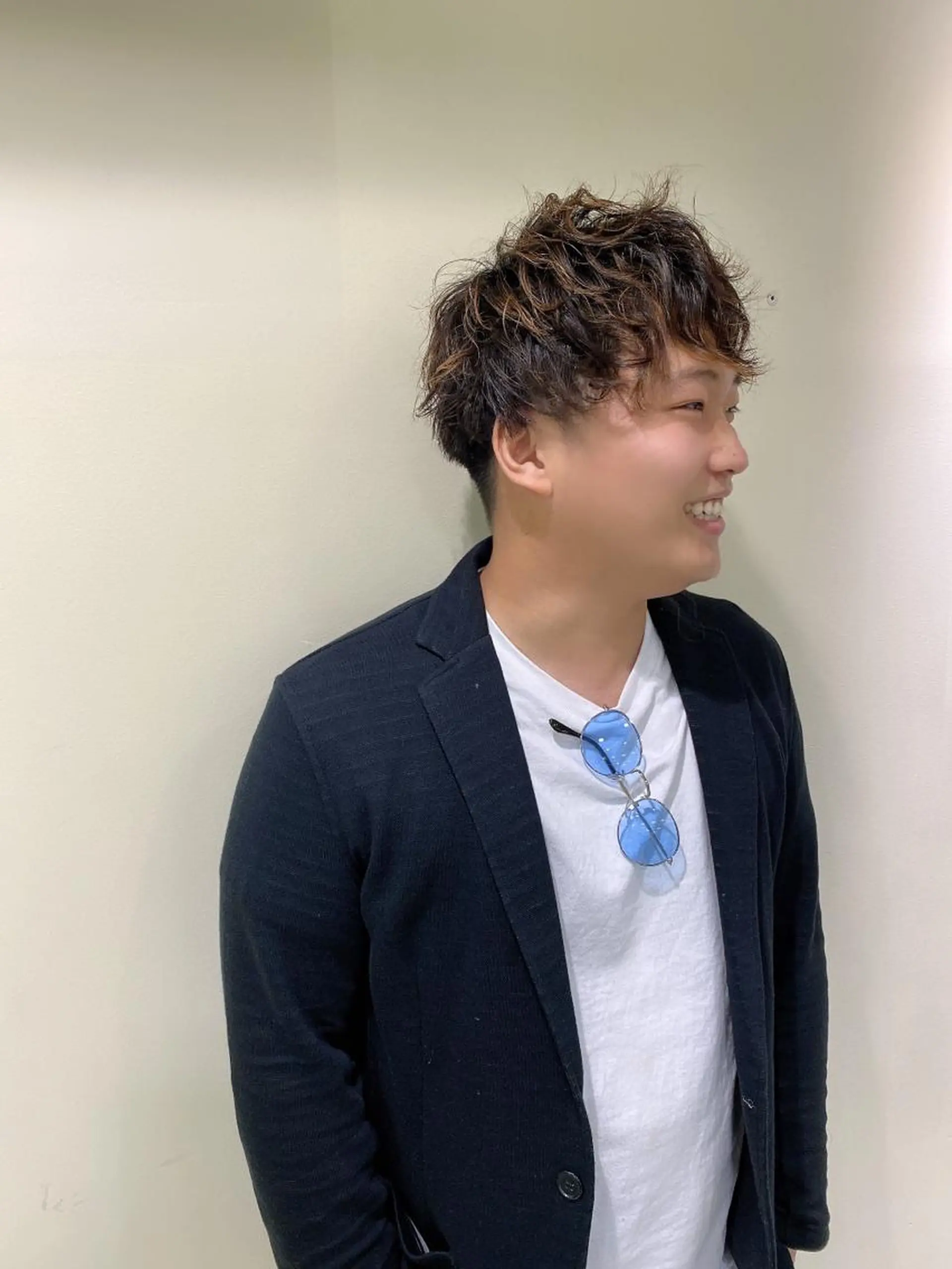 パーマ メンズ マッシュ Kou所属・💜髪質改善美髪💜 星野清光のヘアスタイル