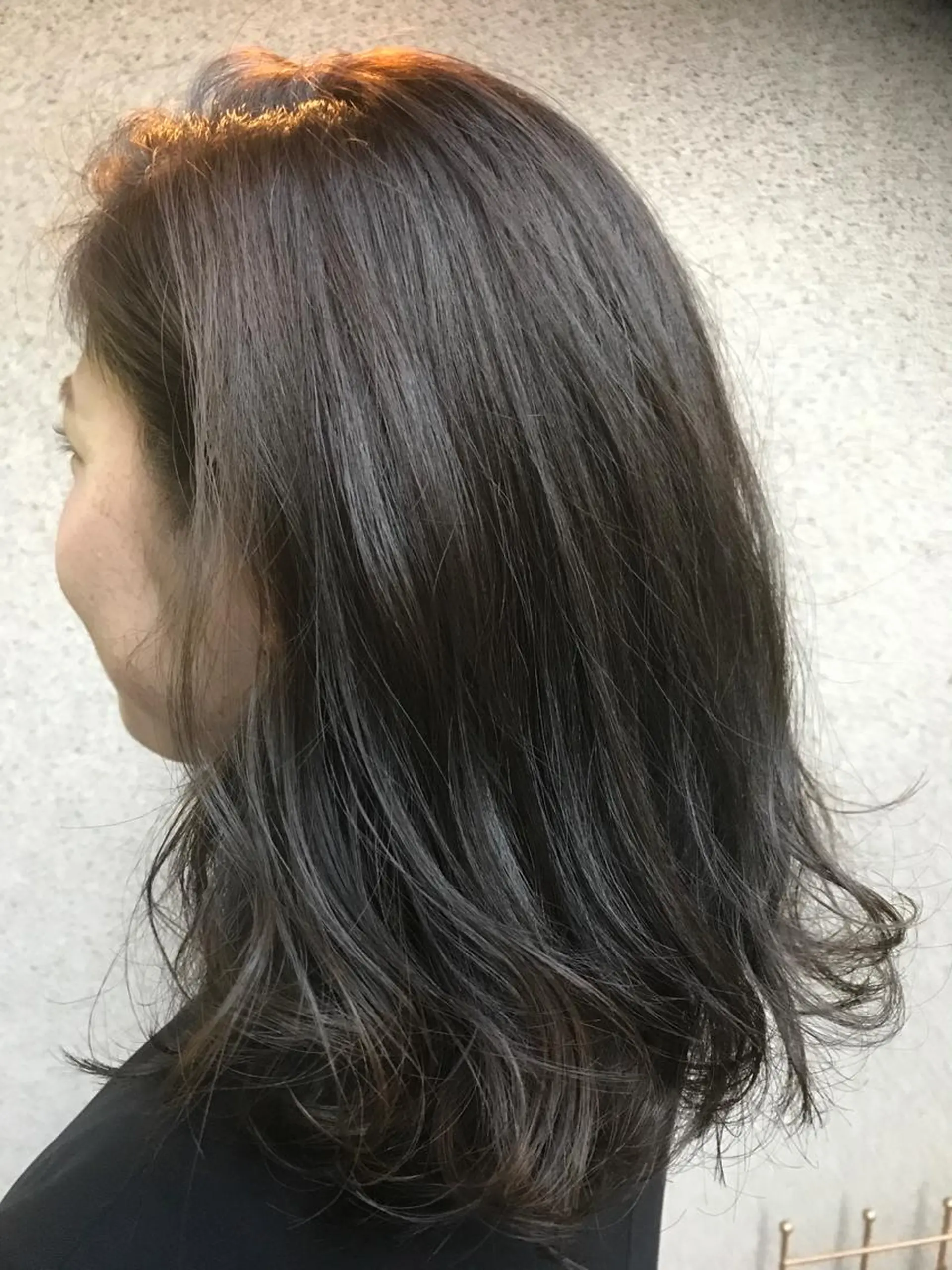 ショート カラー ダークグレー ダークグレージュ グレージュ イルミナカラー vato マンツーマンサロンのヘアスタイル
