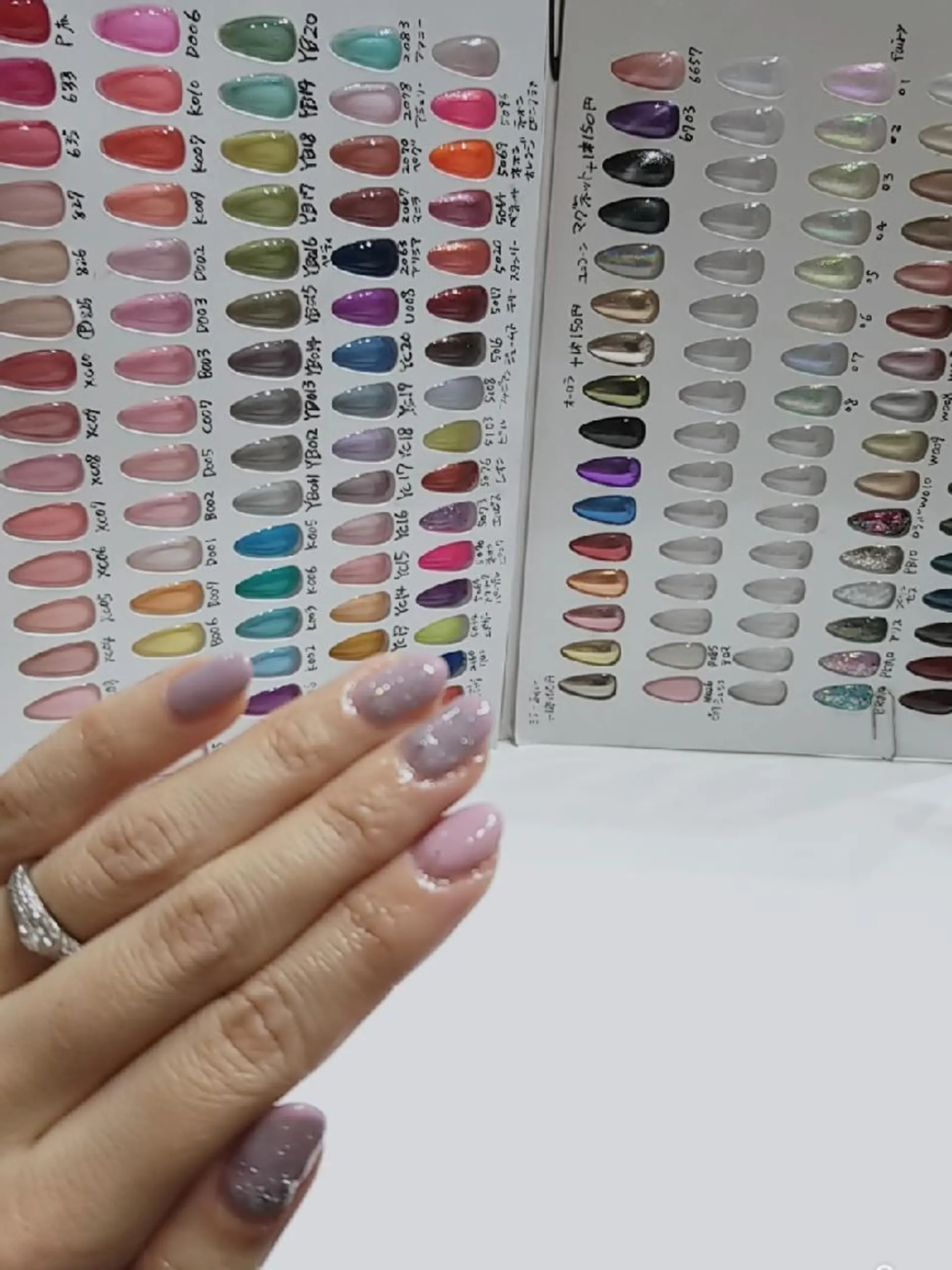 ネイル カラー マツエク・マツパ セミロング フラッシュネイル SG アイラッシュ ☆ラッシュリフト☆のマツエク・マツパデザイン