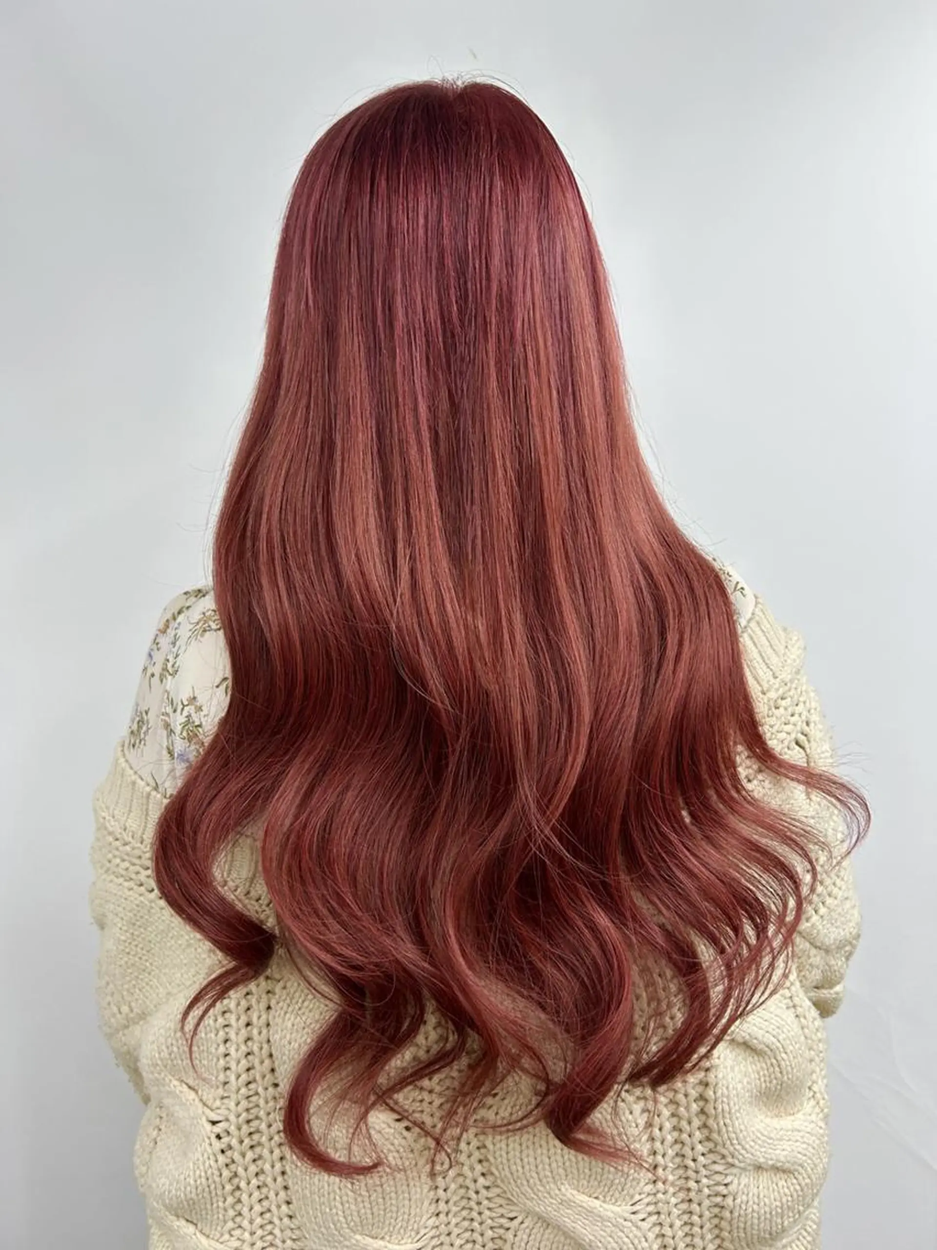 ロング カラー ヘアカラー エクステ alpha. カラーエクステ下妻のヘアスタイル