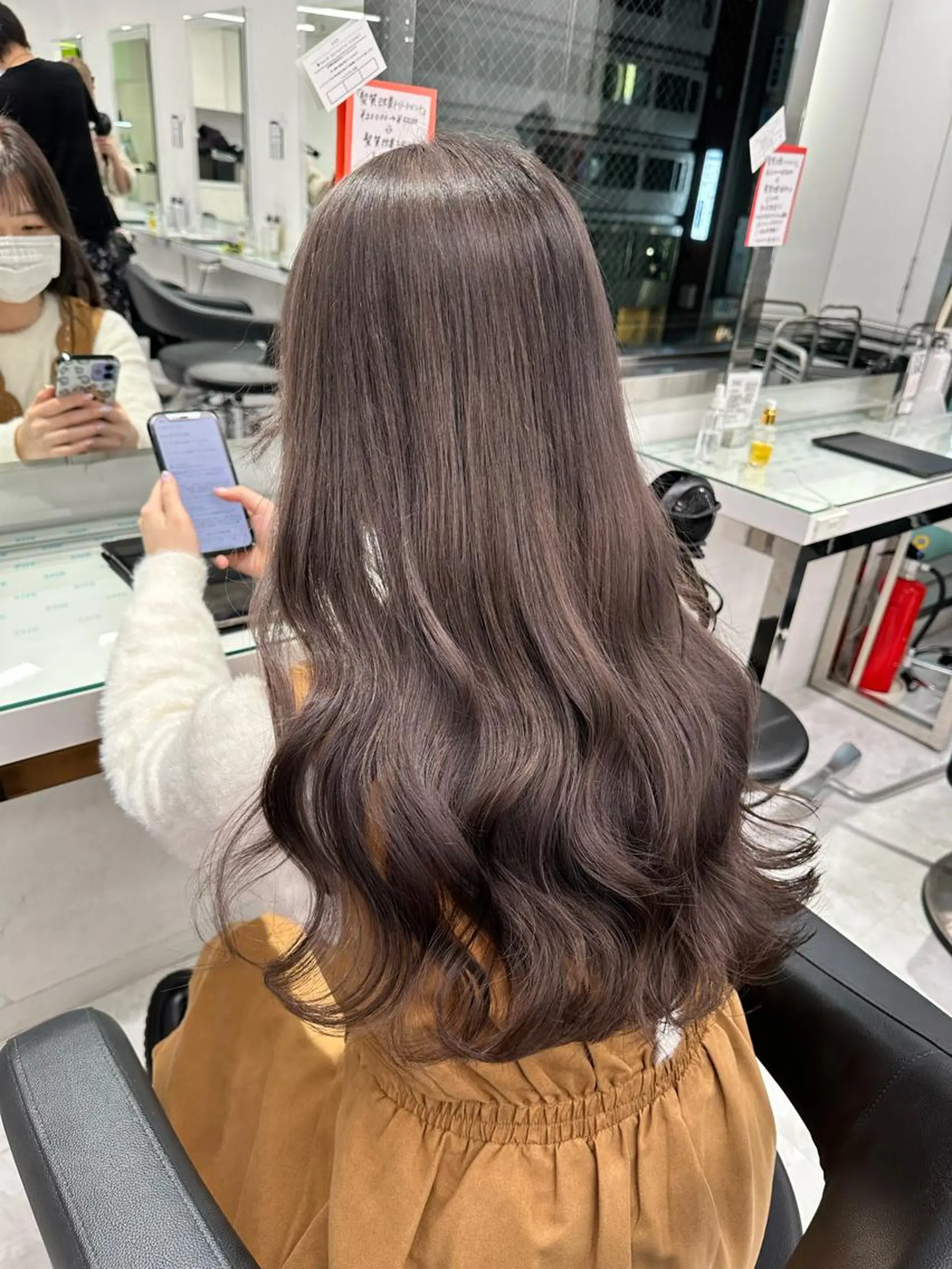 カラー マンツーマン/原宿/ 透明感カラー⭐️のヘアスタイル