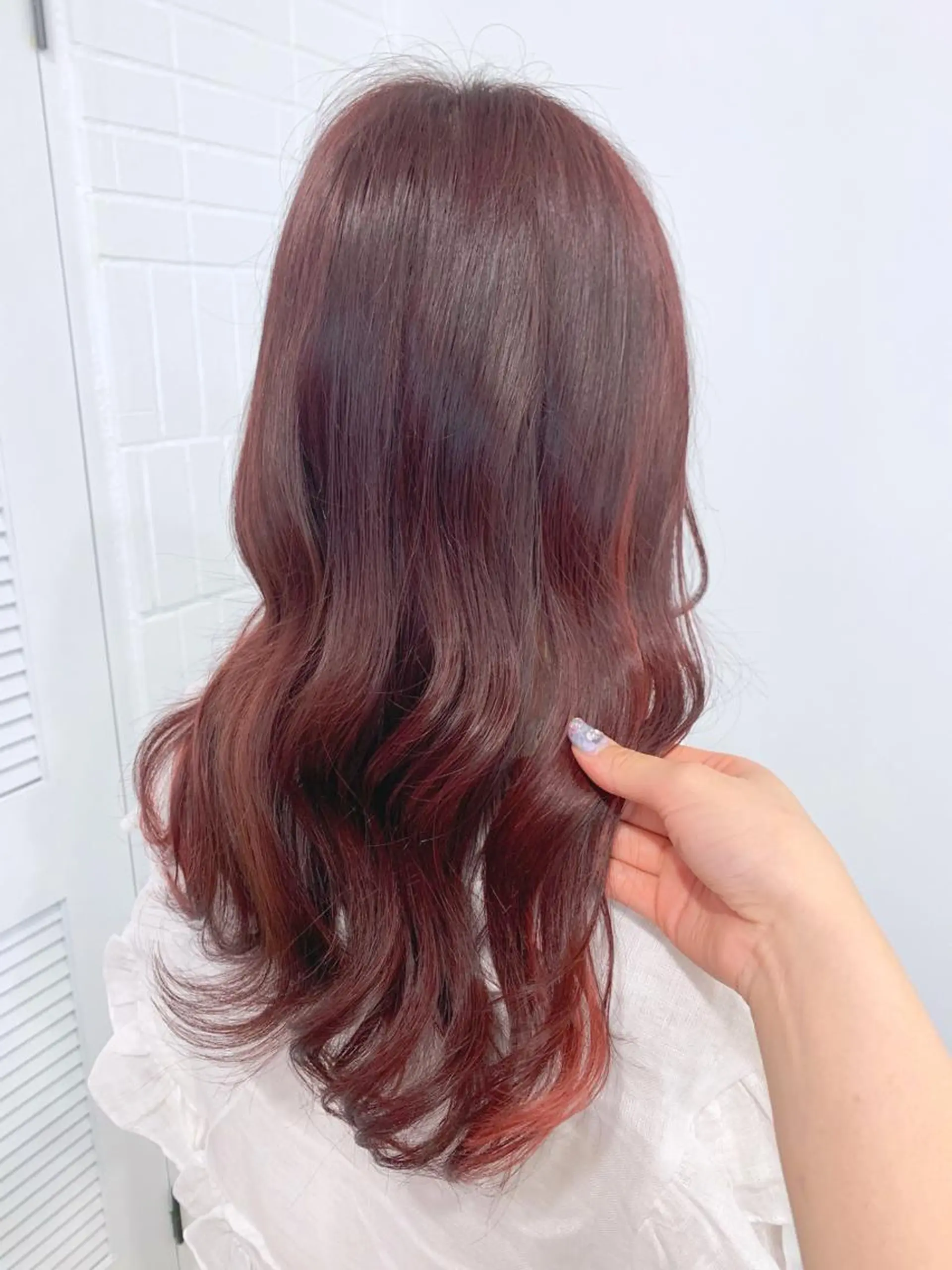 ロング カラー ヘアアレンジ ブラウンカラー ピンクカラー ピンクブラウン ヘアカラー 🍒暖色✖️レイヤー ／Haruna🍒のヘアスタイル