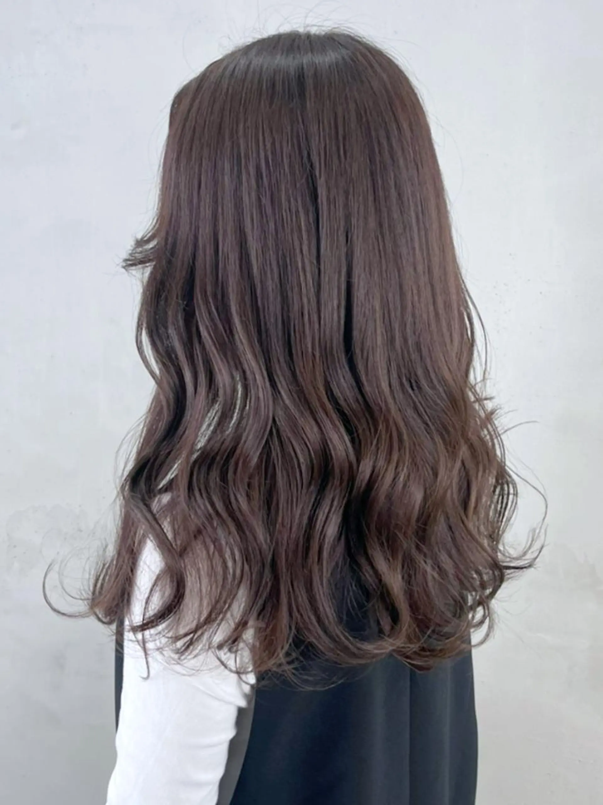 セミロング カラー パーマ ヘアアレンジ ブラウンカラー 透明感カラー ITbyALBUM 下北沢店のヘアスタイル