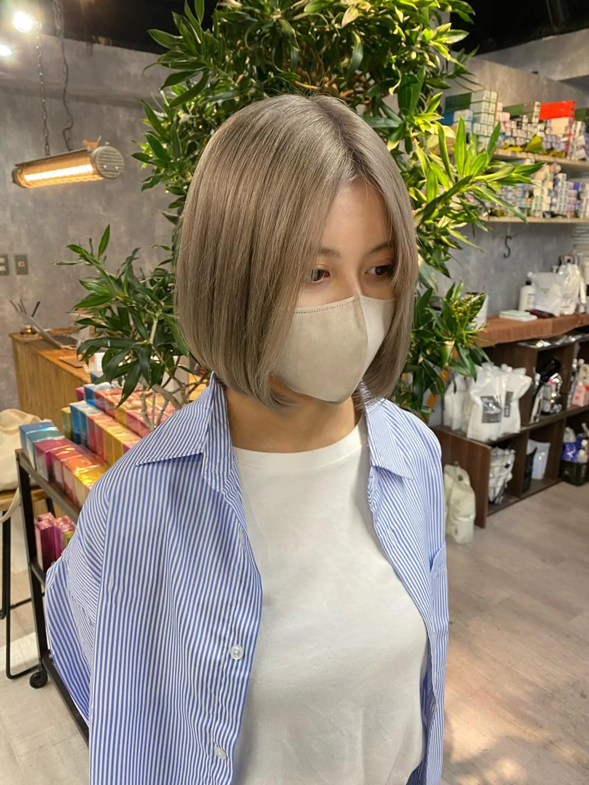 ショート ボブ 髪質改善 韓国風ヘア レイヤーカット トリートメント 【.ico】心斎橋 飛田ゆうきのヘアスタイル