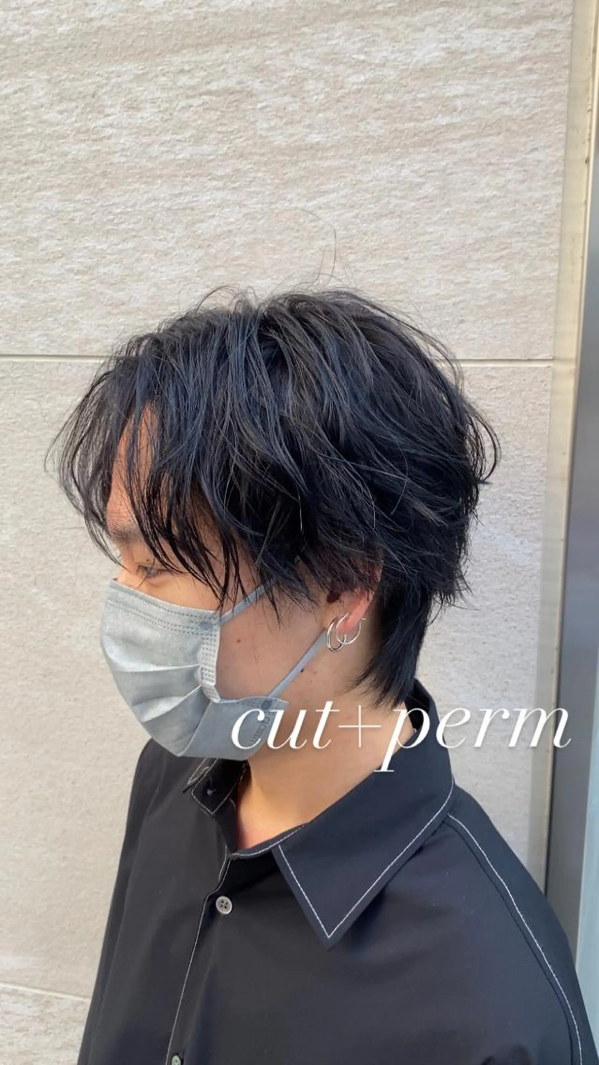 メンズ 透明感ブリーチ/ メンズパーマのヘアスタイル