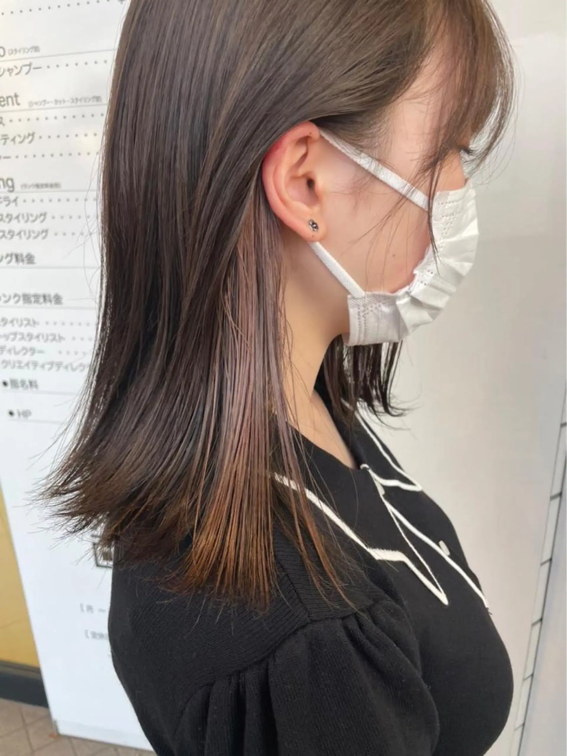 ミディアム カラー DC カラーモデルのヘアスタイル