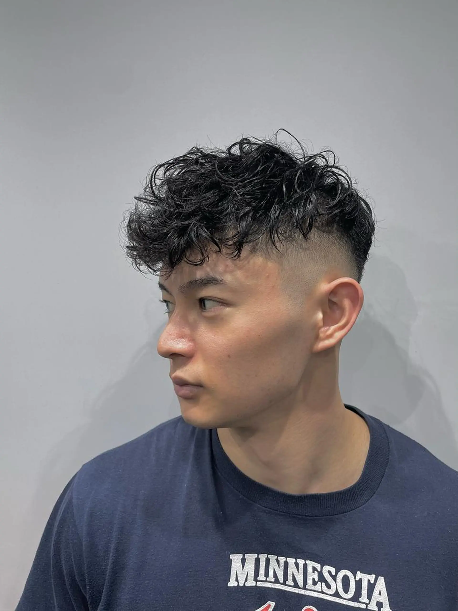 ショート パーマ メンズ スペインカール カット パーマ トリートメント 💈メンズパーマ💈 ナカザワ　　リョウのヘアスタイル