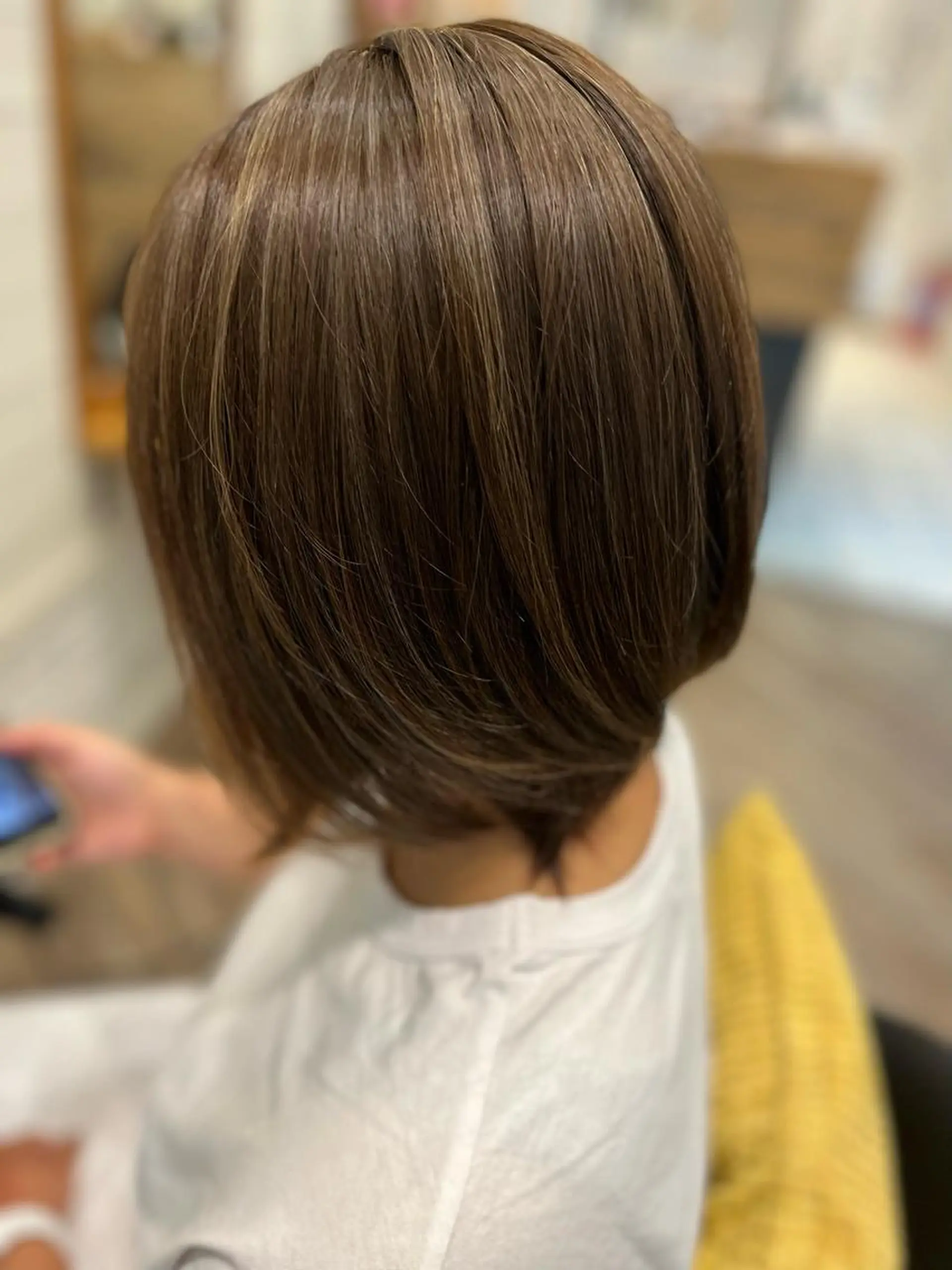 セミロング ハイライト ヘアカラー ⭐️ アユミ⭐️のヘアスタイル
