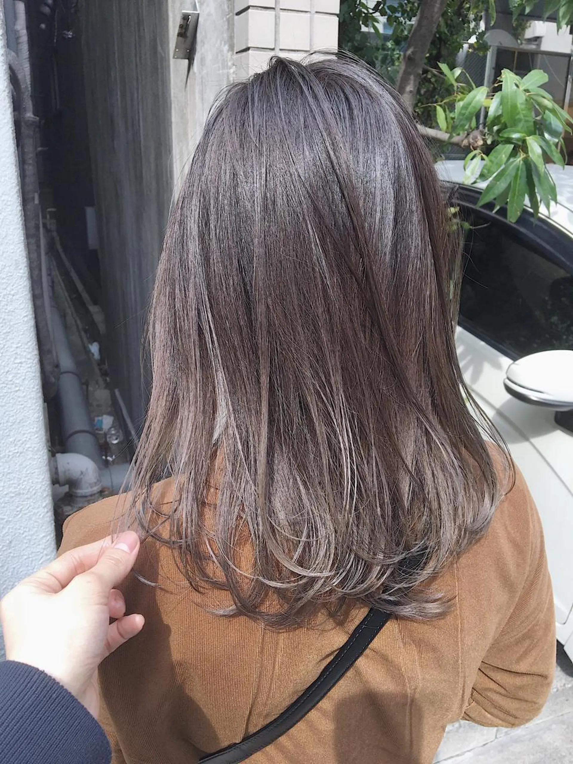 ミディアム カラー アッシュ グラデーションカラー 永田〈店長#レイヤー #ウルフ#ハイトーンのヘアスタイル