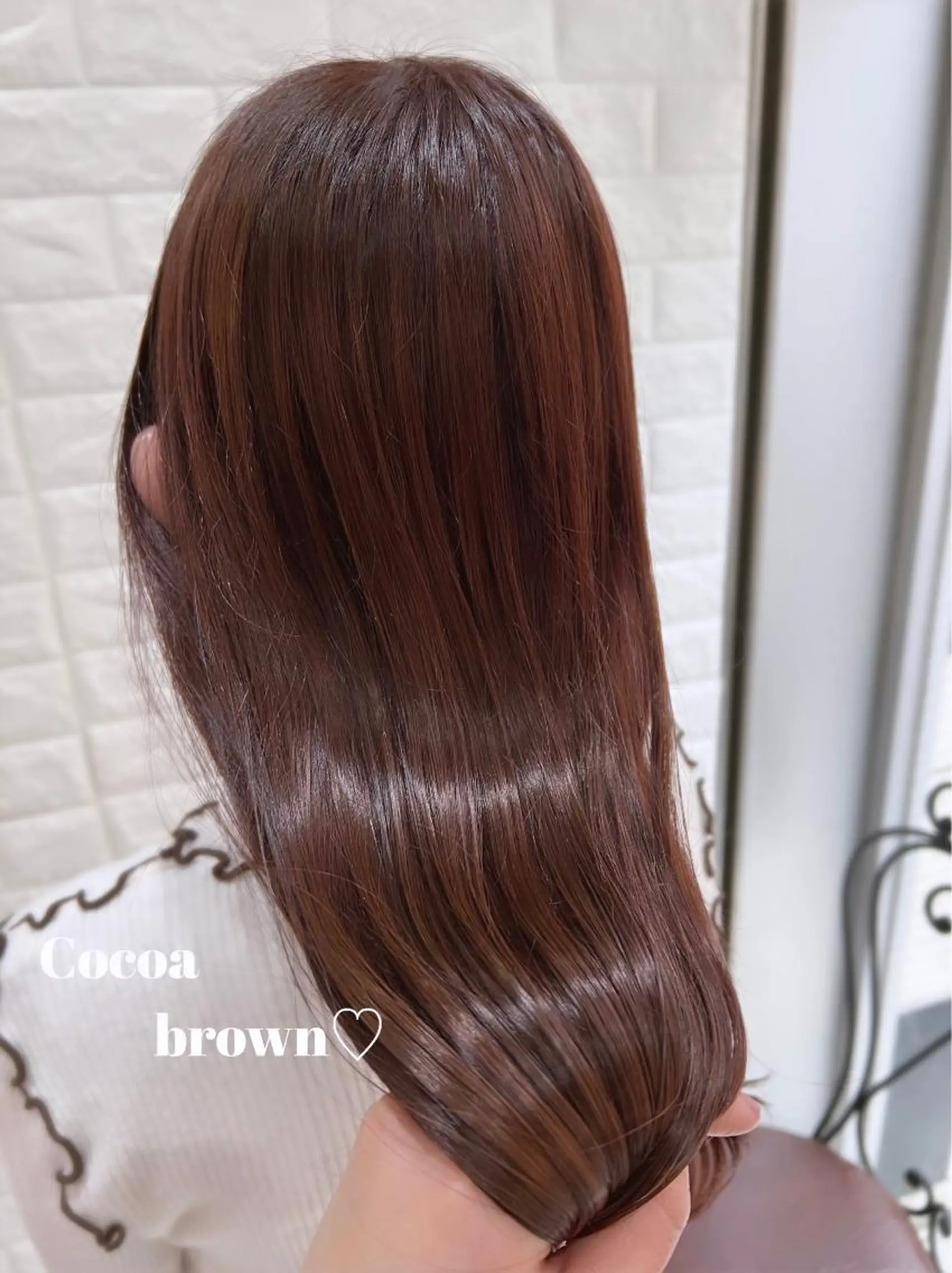 ロング カラー ブラウンカラー カシス ココアブラウン ラベンダーカラー ラベンダーピンク ヘアカラー 縮毛矯正 トリートメント 艶髪モテヘア ♡tomimaのヘアスタイル