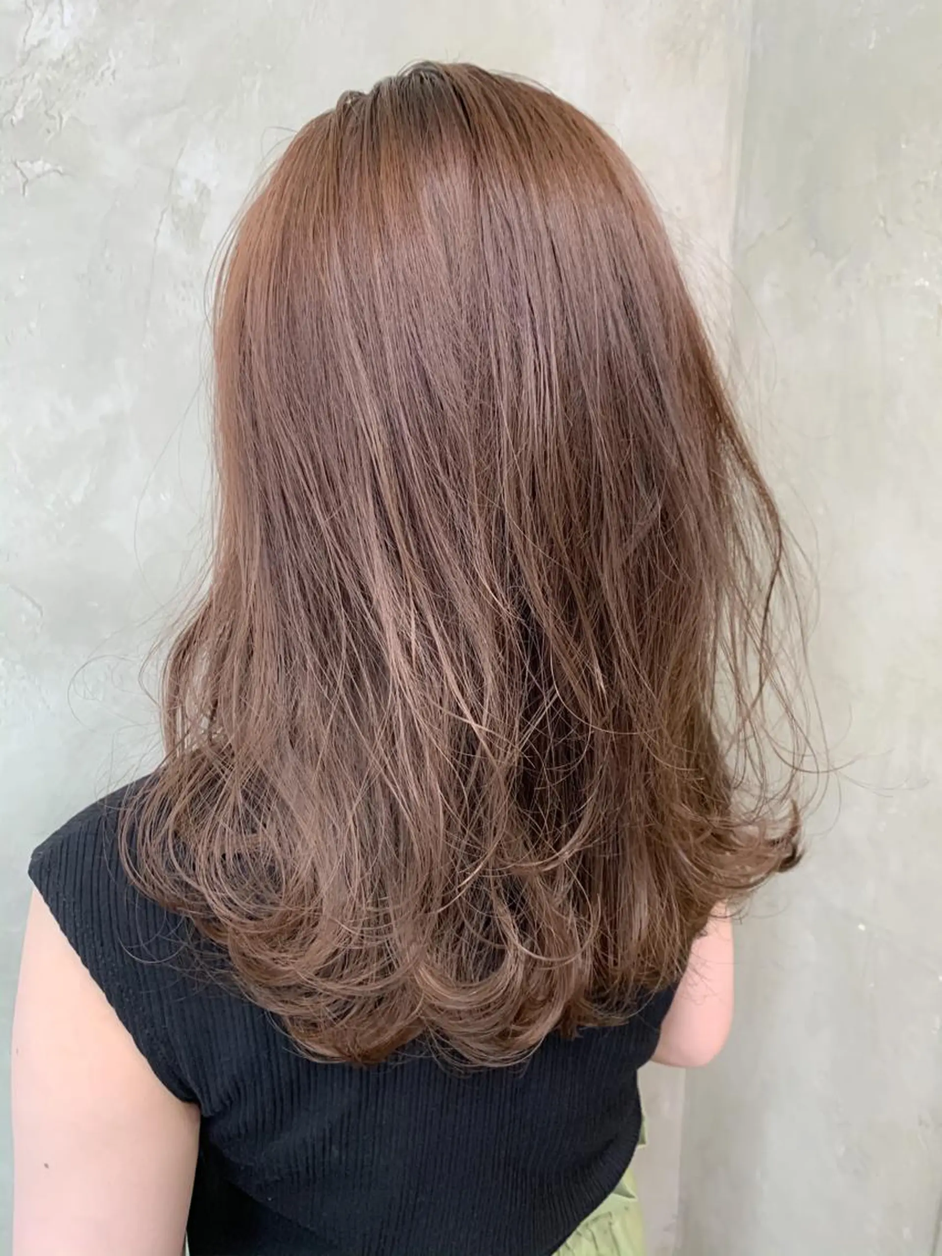 セミロング カラー ベージュカラー ハイライトカラー ハイライト 🌈髪質改善💕 縮毛矯正✨青木まで✨のヘアスタイル
