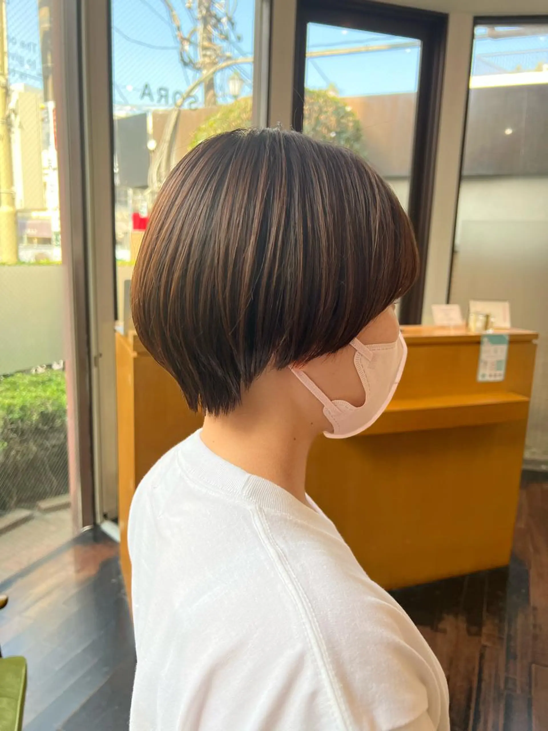 ショート ショートヘア MIN NANO//POLICY（旧SORA）所属・中村遥香 ☺︎ママ美容師のヘアスタイル