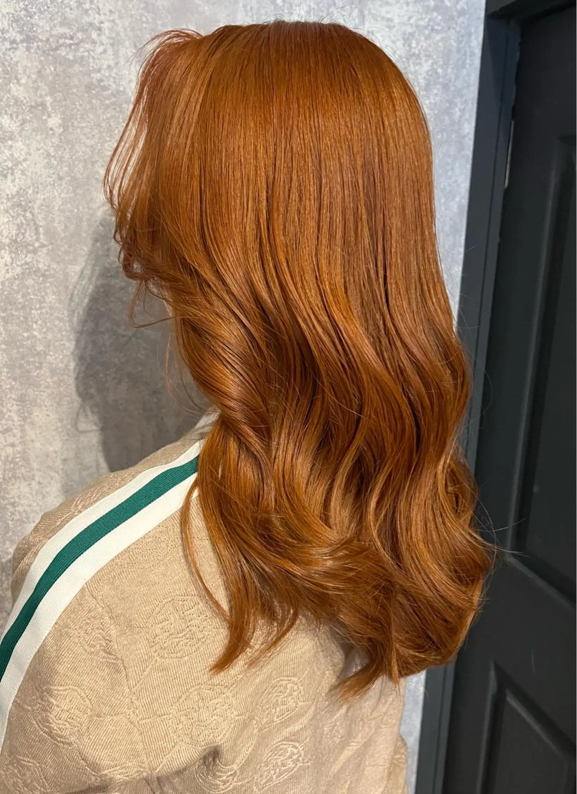 ロング カラー オレンジ ヘアカラー トリートメント 福田　洋樹 /  zina博多のヘアスタイル