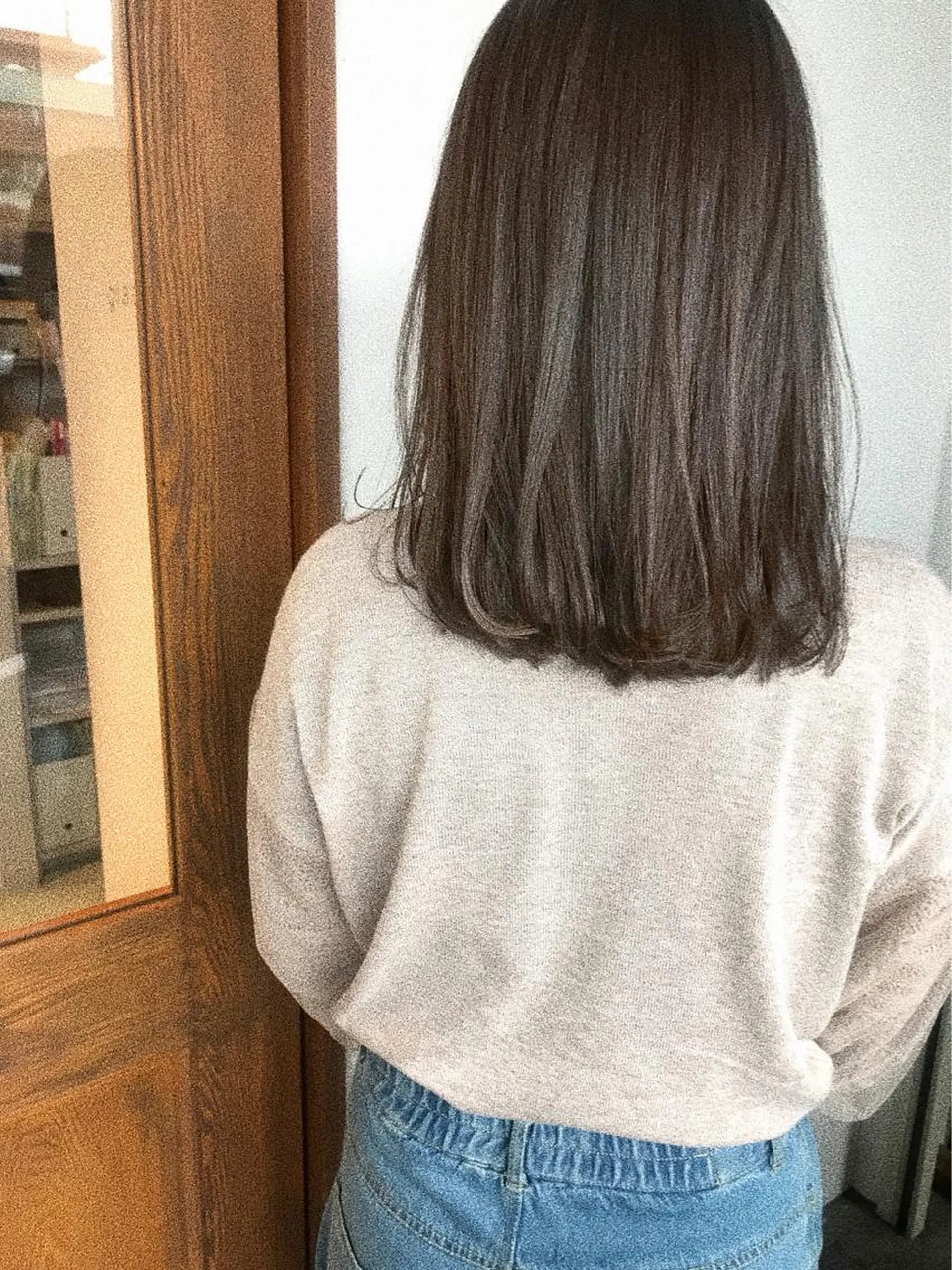 ミディアム カラー ブラウンカラー ヘアカラー 船津 佳奈美のヘアスタイル