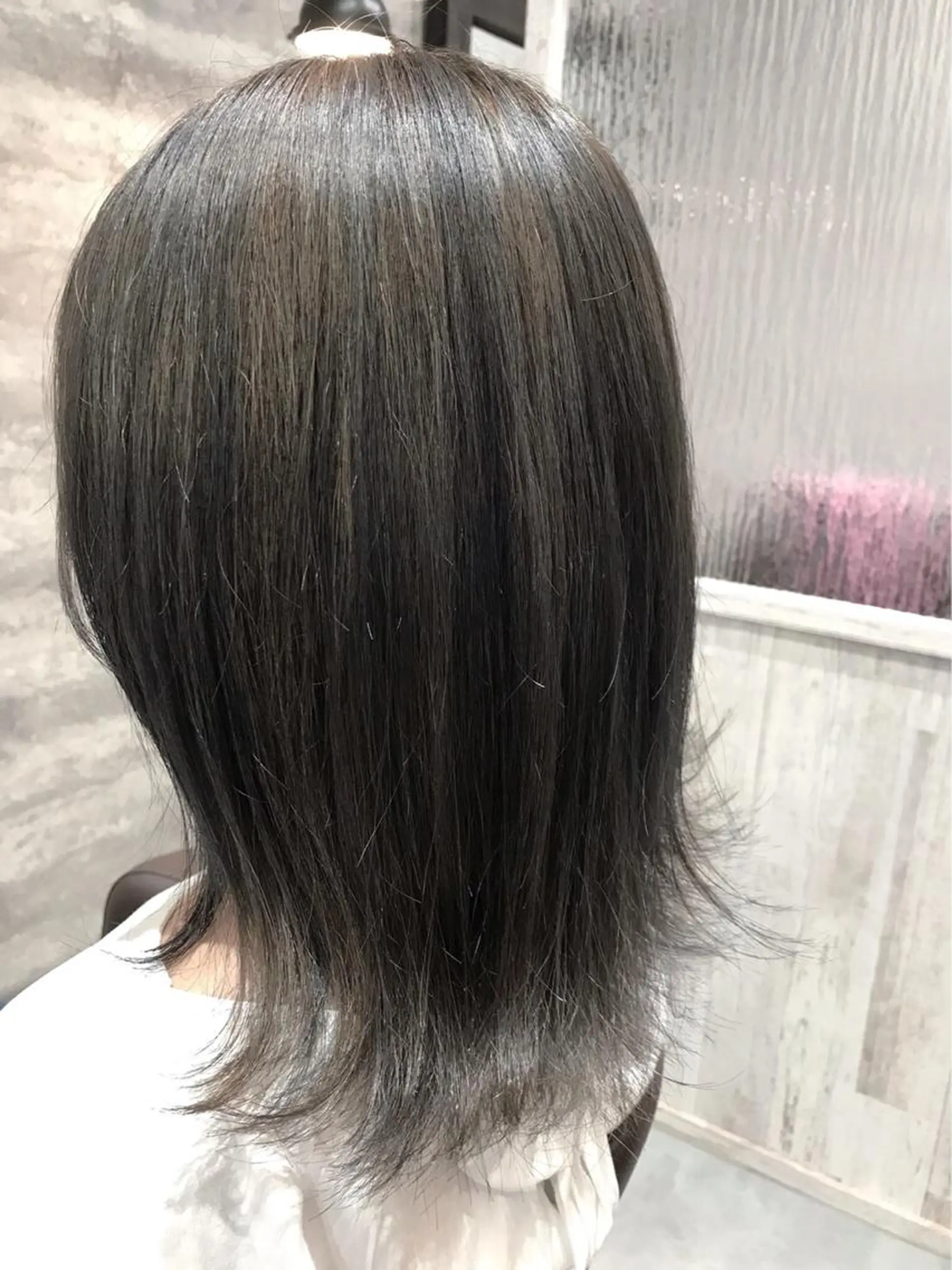 ミディアム カラー ハイライトカラー シルバー ハイライト 💈Blanco💈 カラー&ケア🌈のヘアスタイル