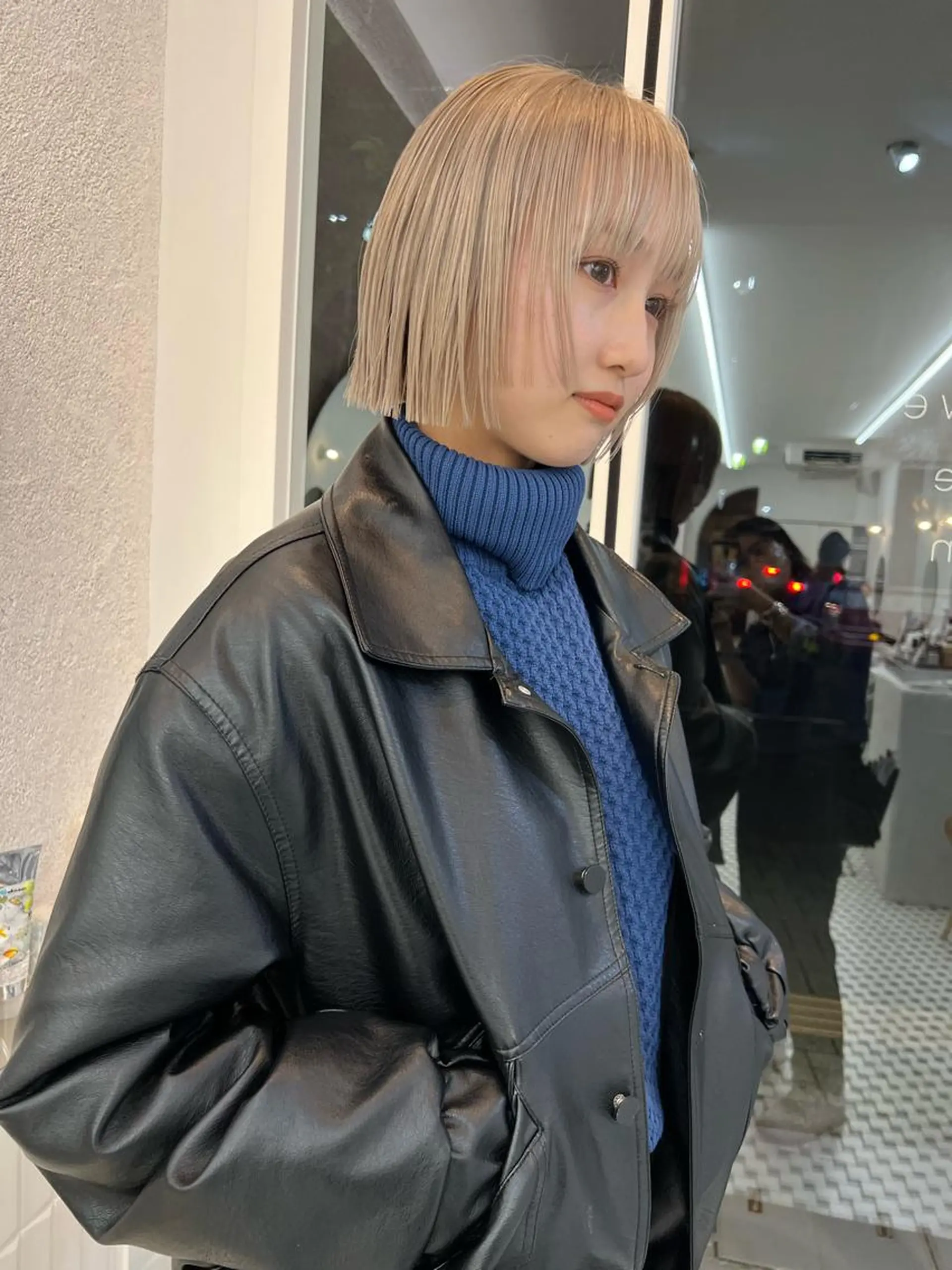 ミディアム ヘアカラー 透明感カラー🥣 大平優香のヘアスタイル