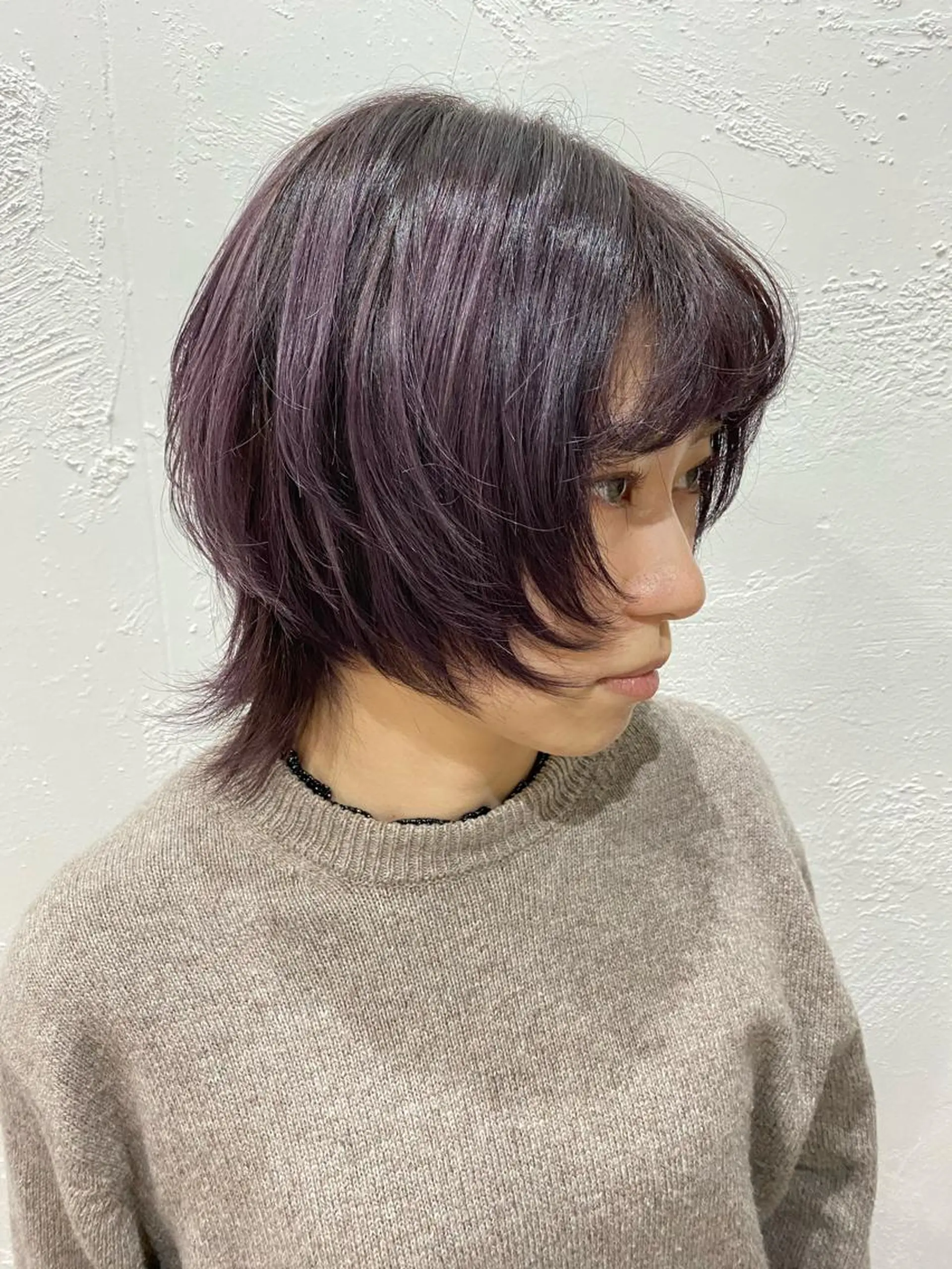 ショート カラー ヘアアレンジ メンズ マッシュ メンズウルフカット ラベンダーカラー パープルカラー ウルフカット カット ヘアカラー トリートメント hair  space Atoz所属・東 寛道のヘアスタイル