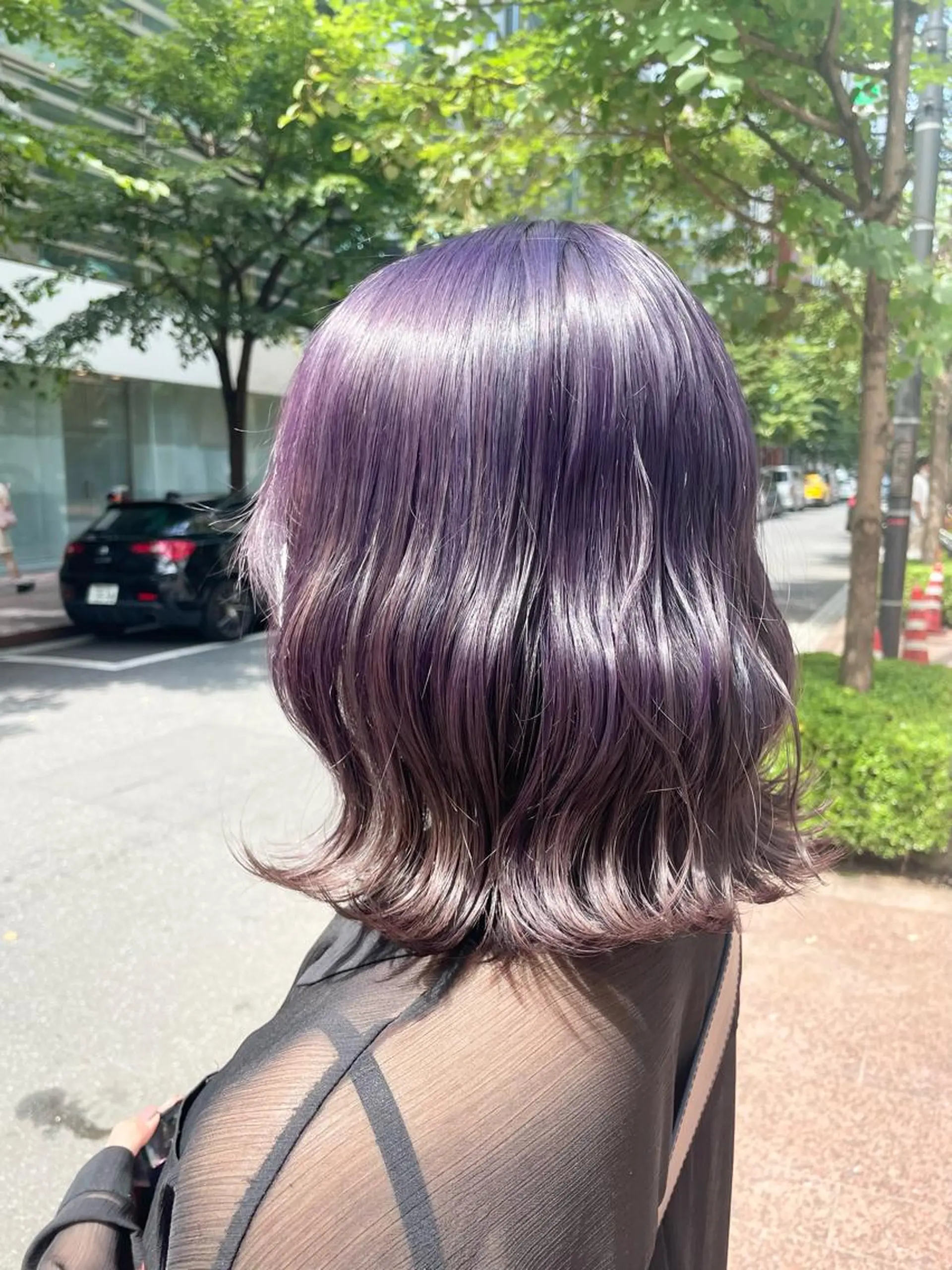 セミロング カラー 艶カラーリスト 🌈銀座🌈牛込萌香のヘアスタイル
