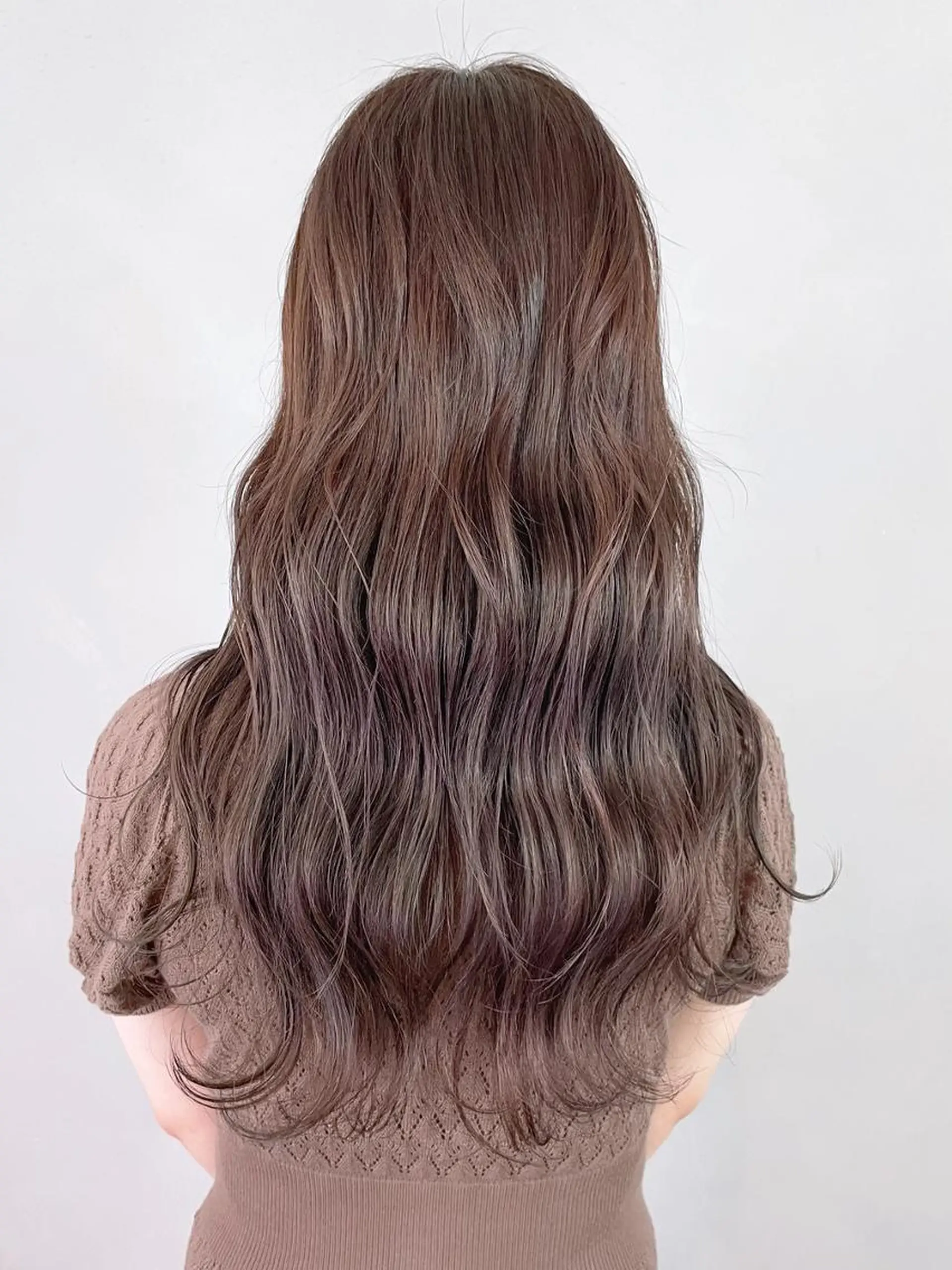 セミロング カラー パーマ ヘアアレンジ グレージュ ITbyALBUM 中野店のヘアスタイル