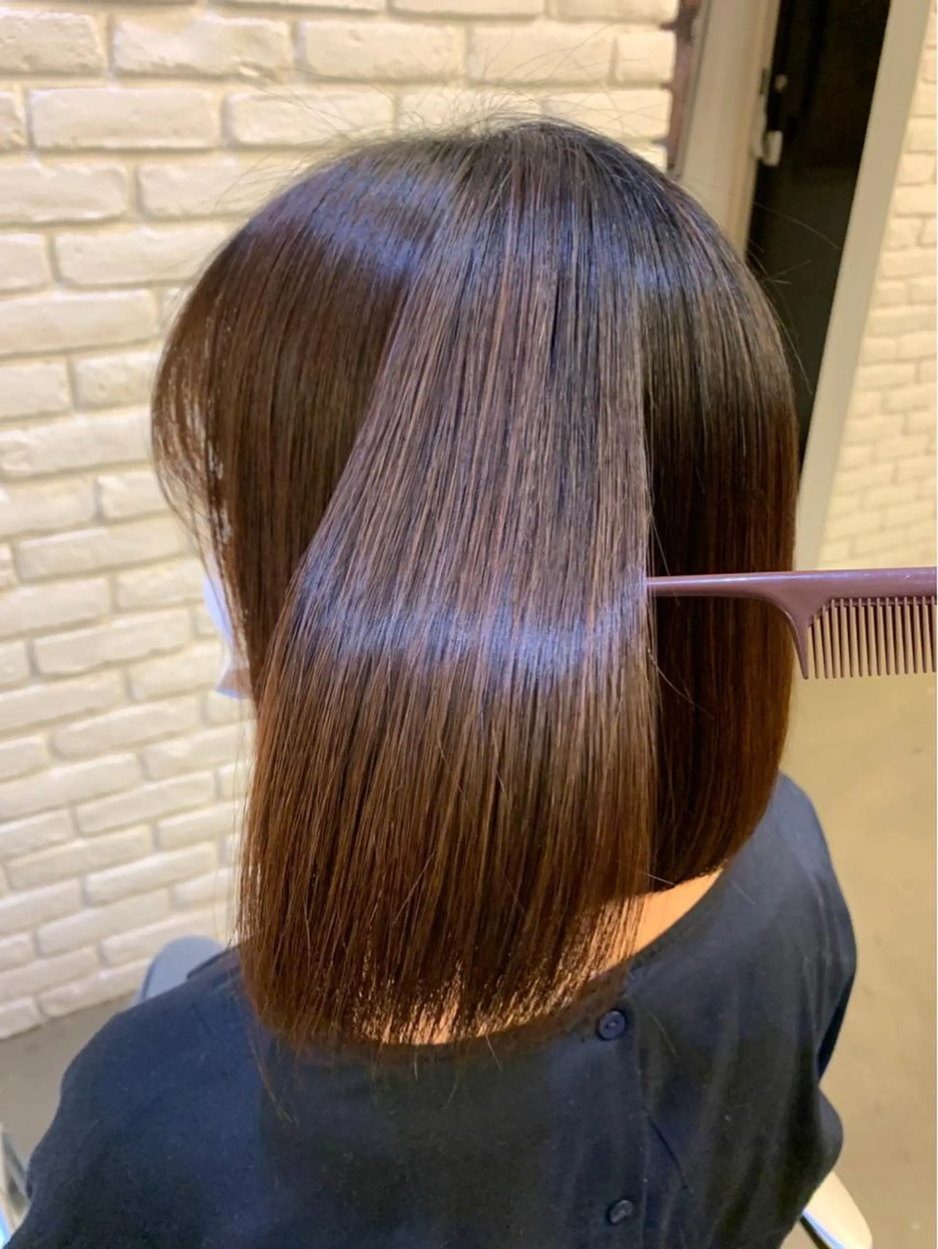 ショート カット 縮毛矯正 トリートメント ヘアセット 🍑まき/カット /髪質改善カラー🍑のヘアスタイル