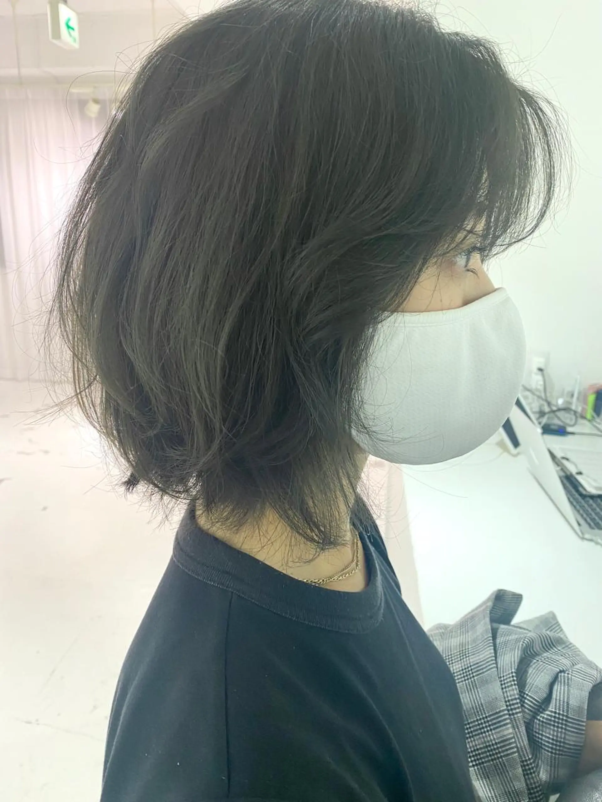 ショート カラー アッシュ 透明感カラー オリーブアッシュ VANCY所属・uchida daikiのヘアスタイル