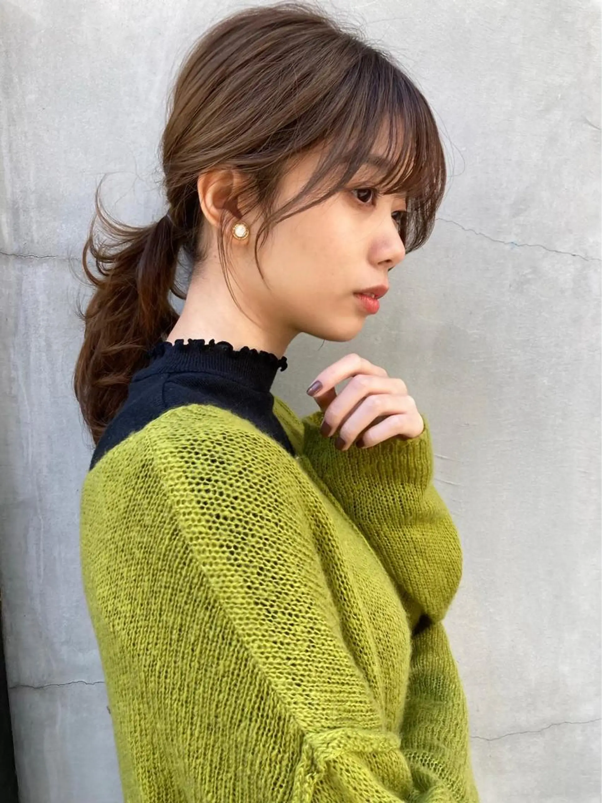 ロング 顔周りカット 髪質改善 韓国風ヘア ロング 似合わせカット カット ヘアカラー トリートメント 暖色カラー/新宿/韓 国風レイヤー鮫島志穂のヘアスタイル