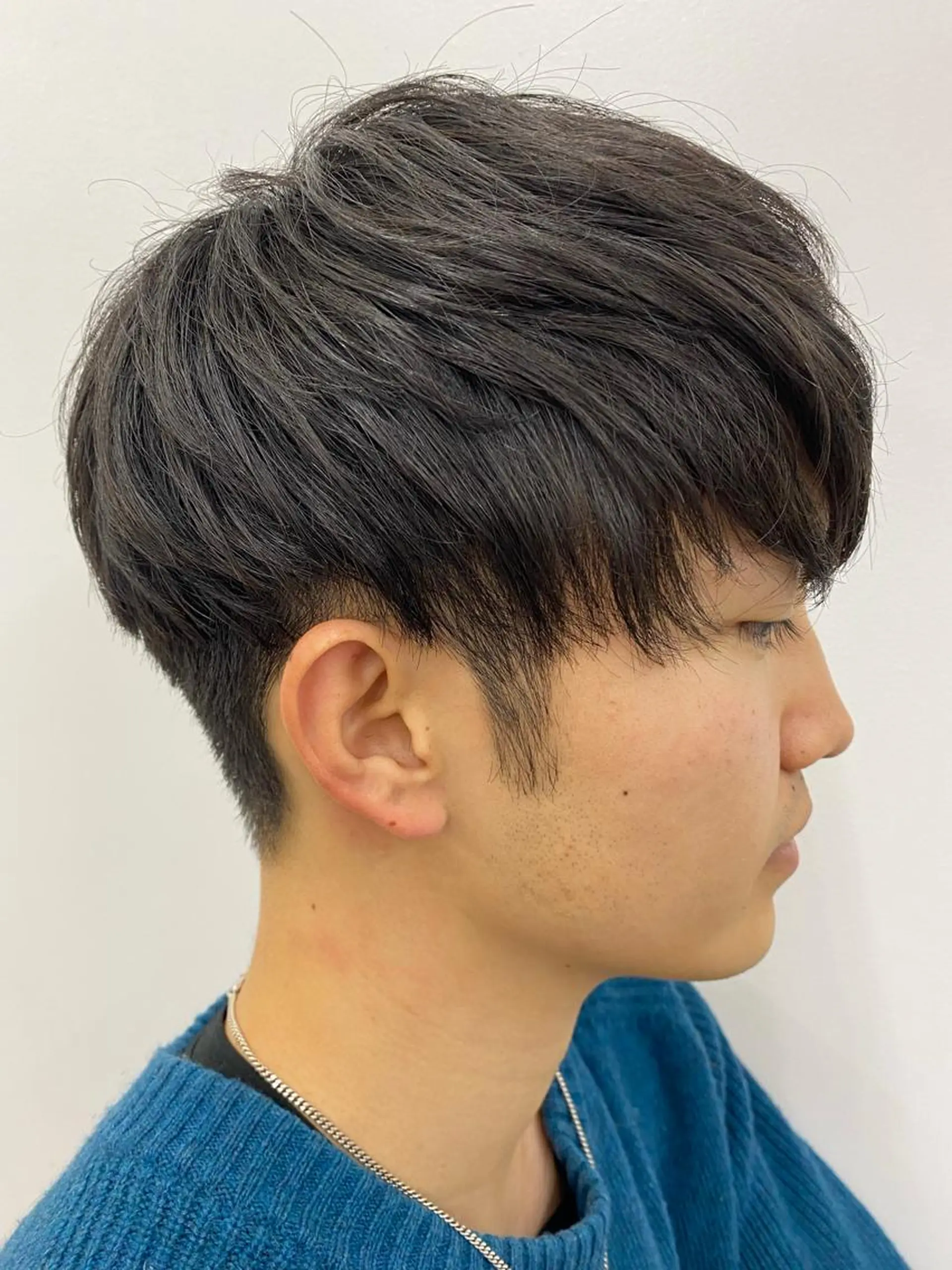 ショート メンズ soigné所属・白髪ぼかし 髪質改善カラーESAのヘアスタイル