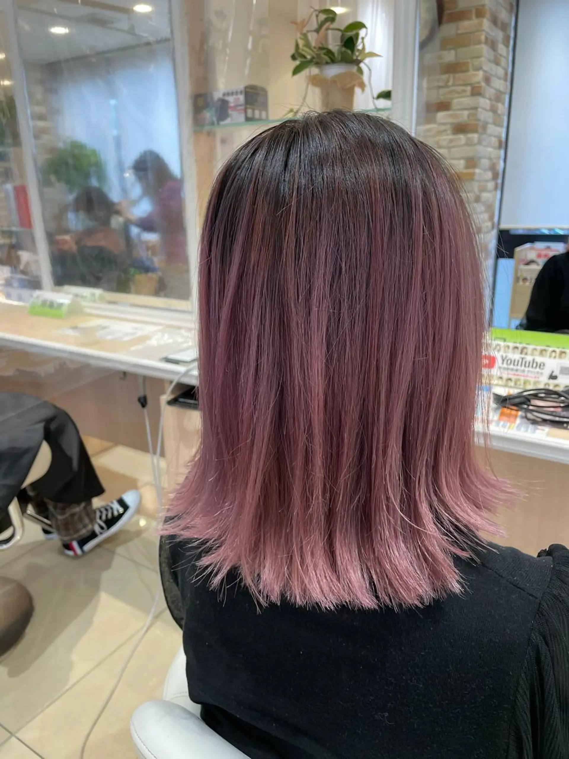 ショート カラー バレイヤージュ ピンクカラー レイヤーカット IwAsh中山所属・✂︎メンズバレイ ヤージュ✂︎露木智也のヘアスタイル