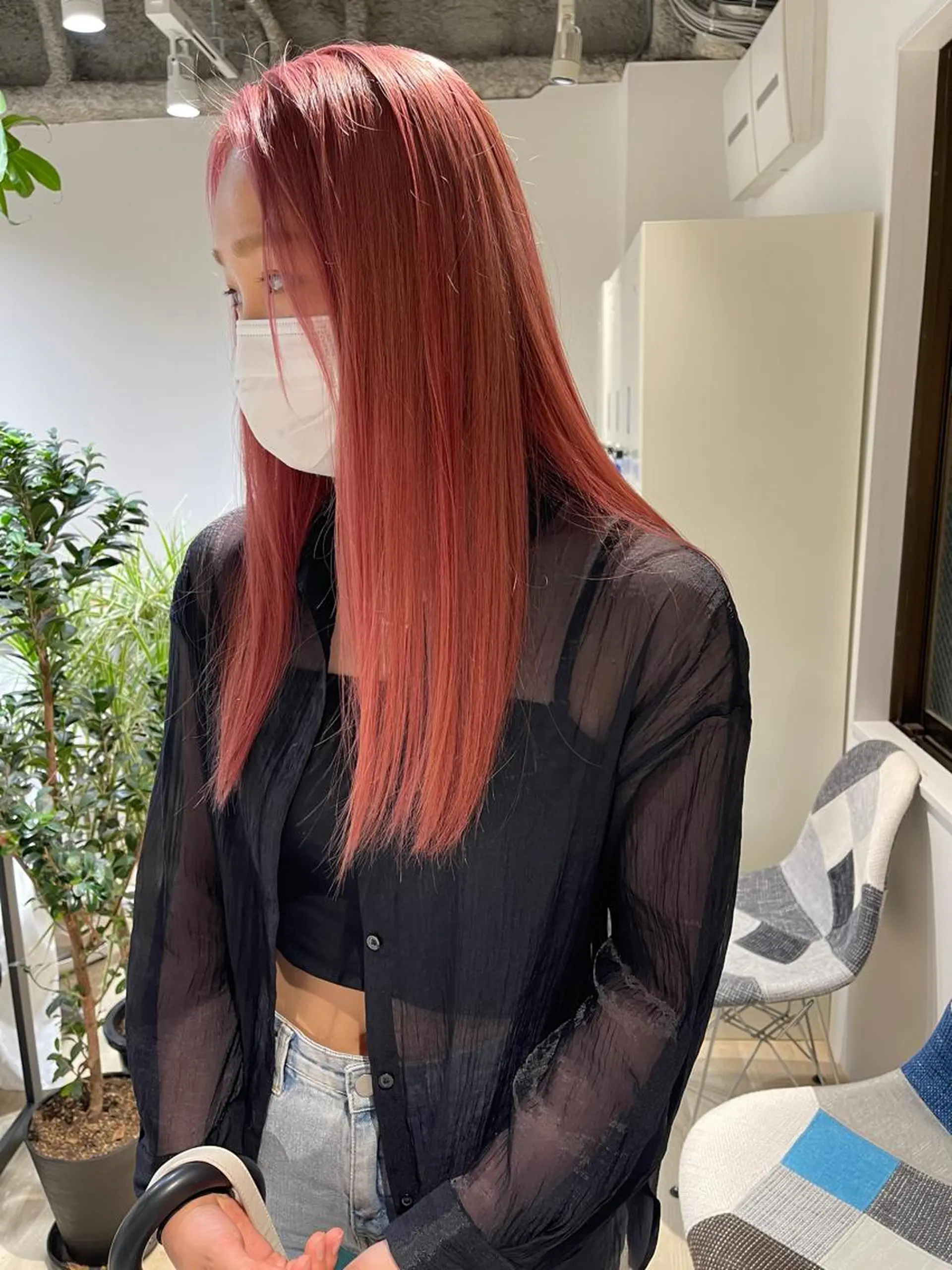 ロング カラー パーマ ヘアアレンジ カット ヘアカラー トリートメント レイヤー/ 透明感カラー/マドカのヘアスタイル