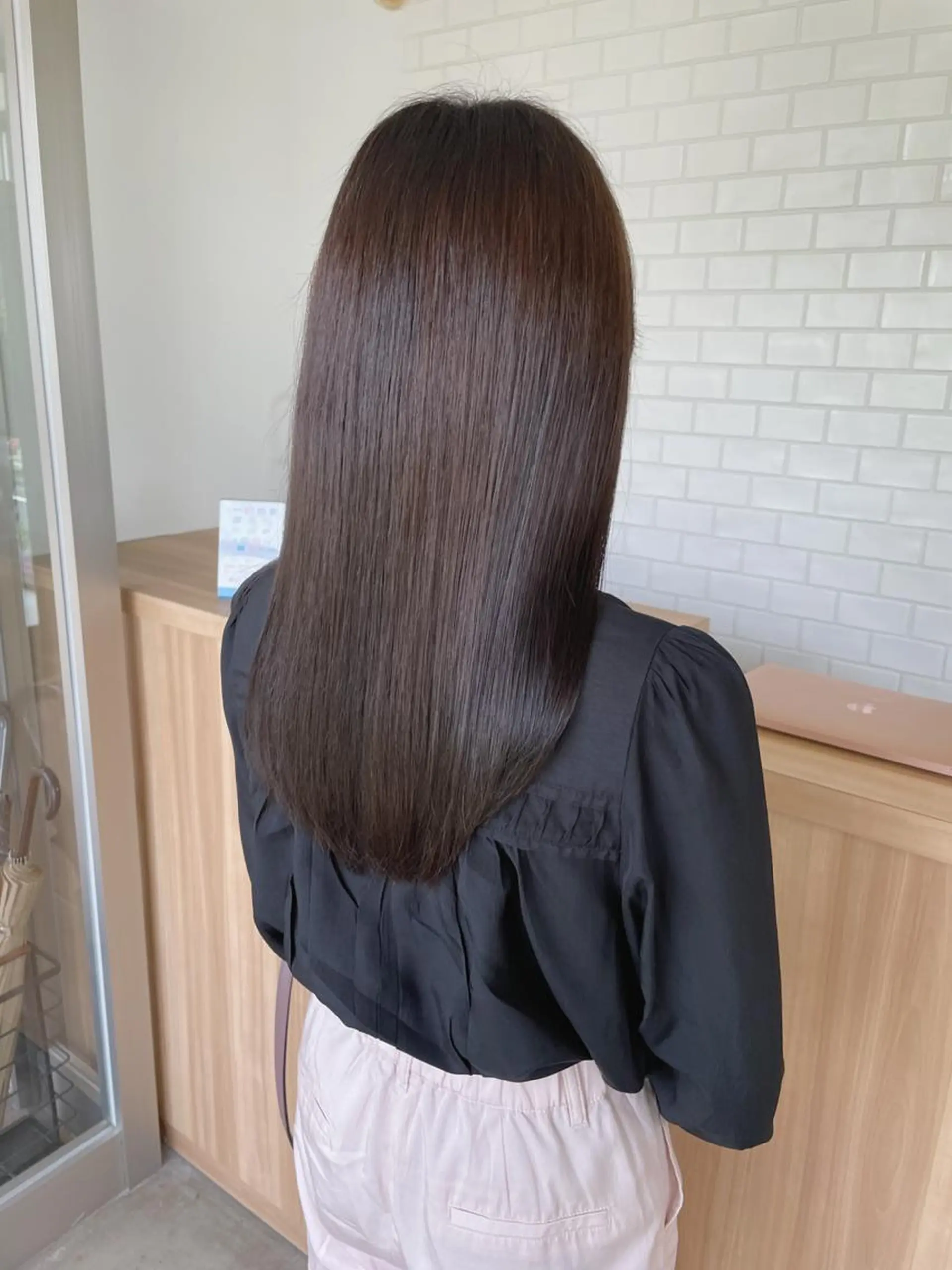 セミロング カラー ブリーチ ブリーチなしカラー カット ヘアカラー 村田 和佳のヘアスタイル