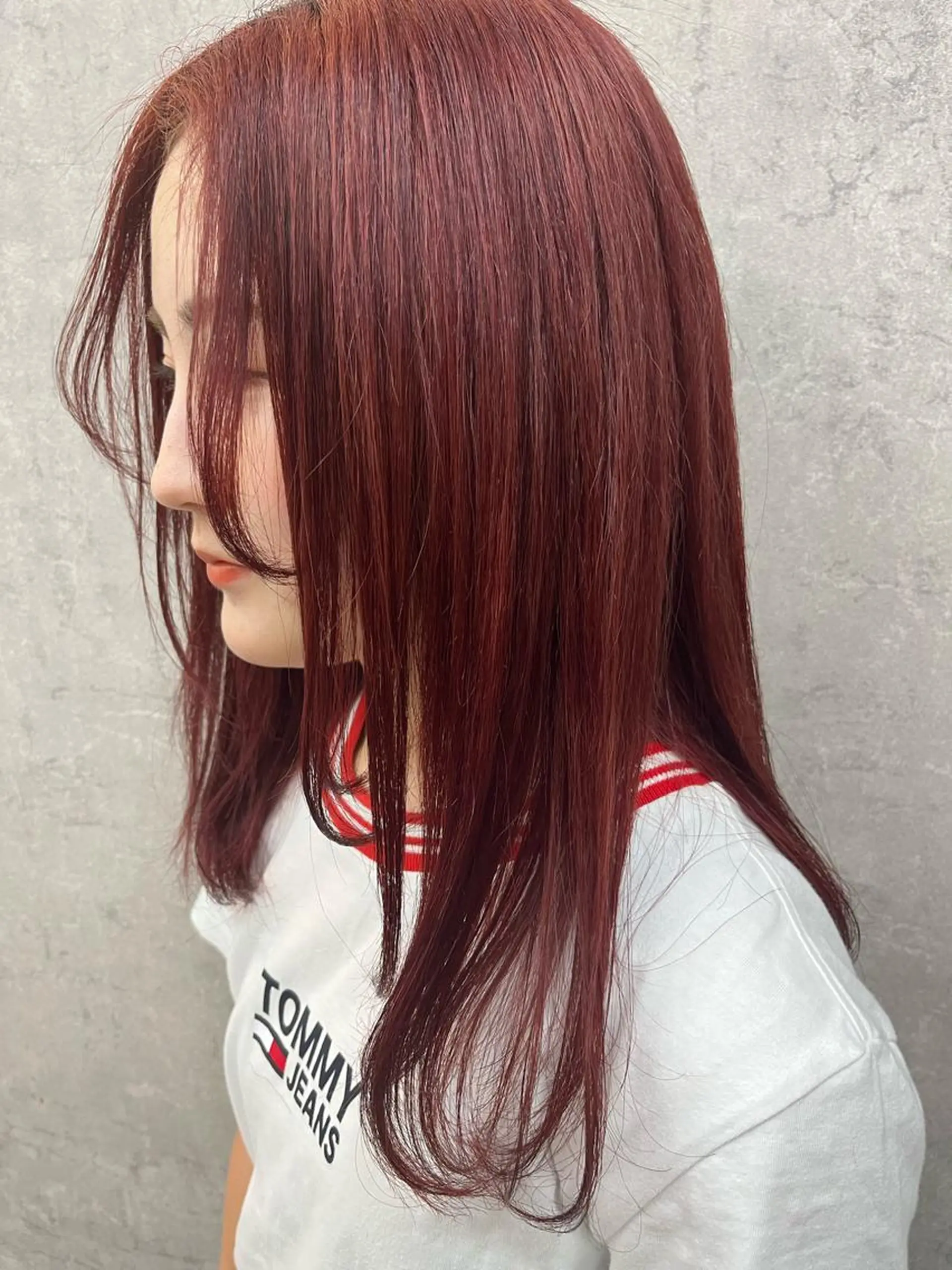 セミロング カラー 田川 華奈のヘアスタイル