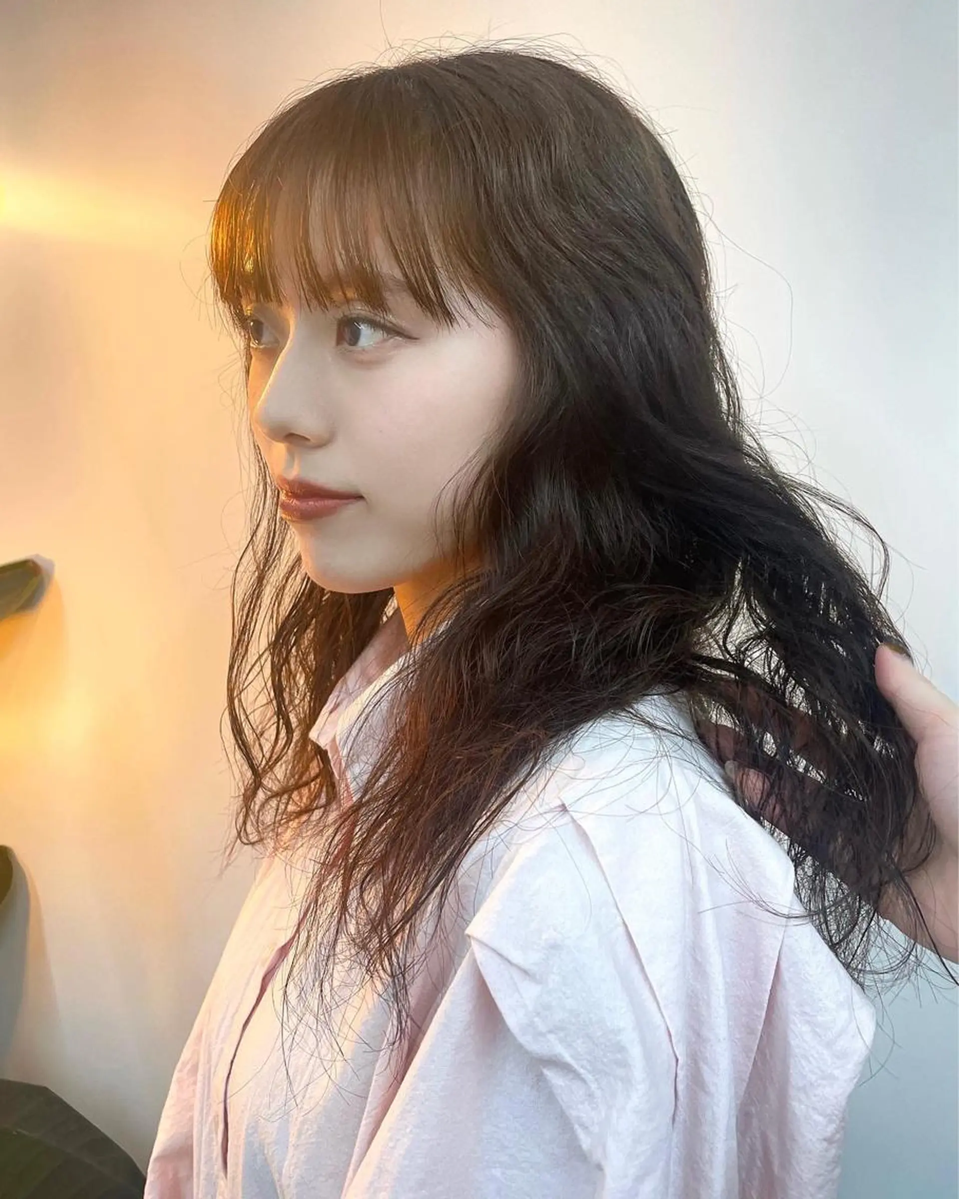 ロング パーマ カット パーマ さかした ちなのヘアスタイル