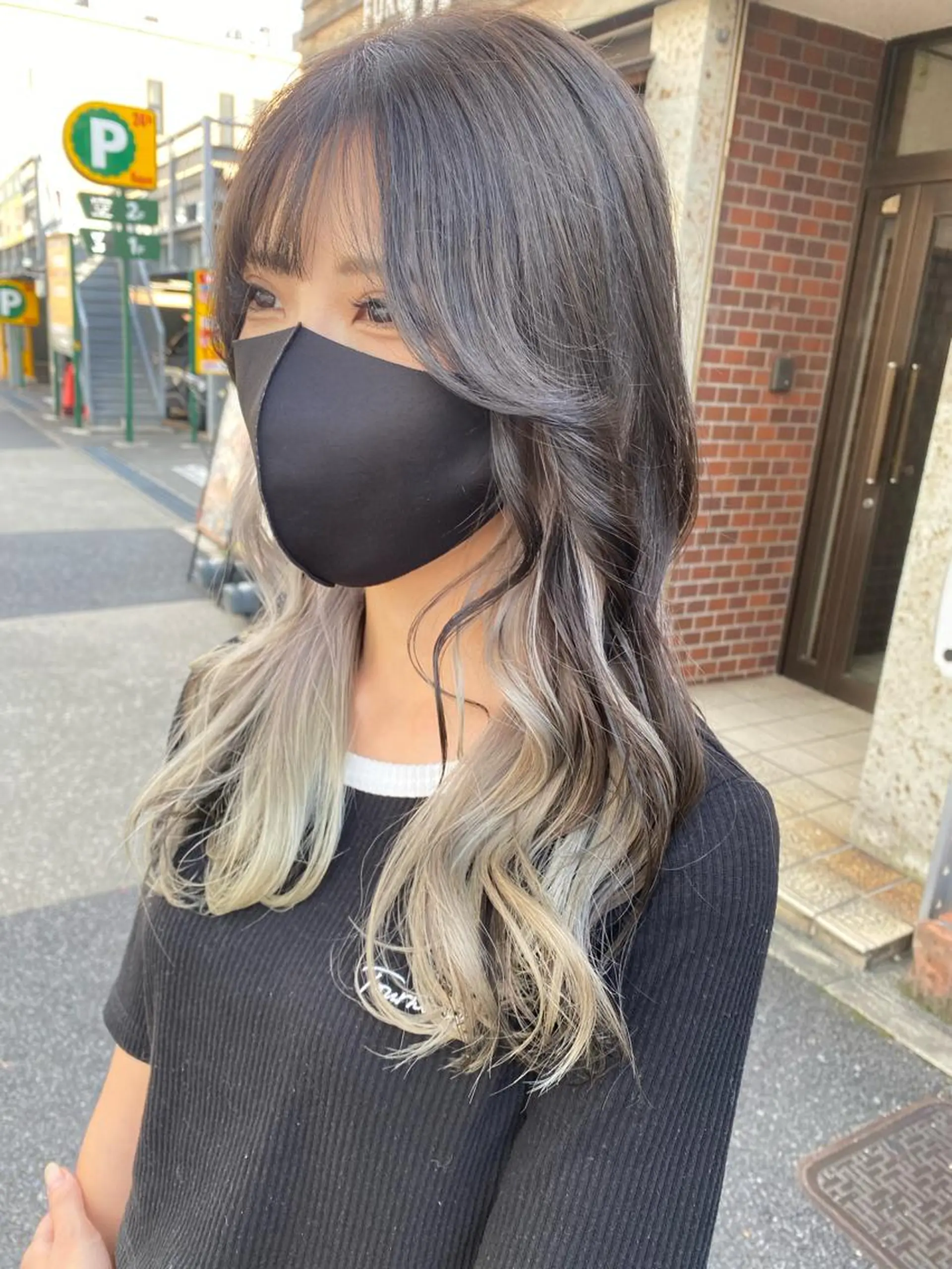 ロング カラー ブロンド 透明感カラー インナーカラー ホワイトブロンド 🍀透明感抜群🍀/ ハイトーンカラーのヘアスタイル