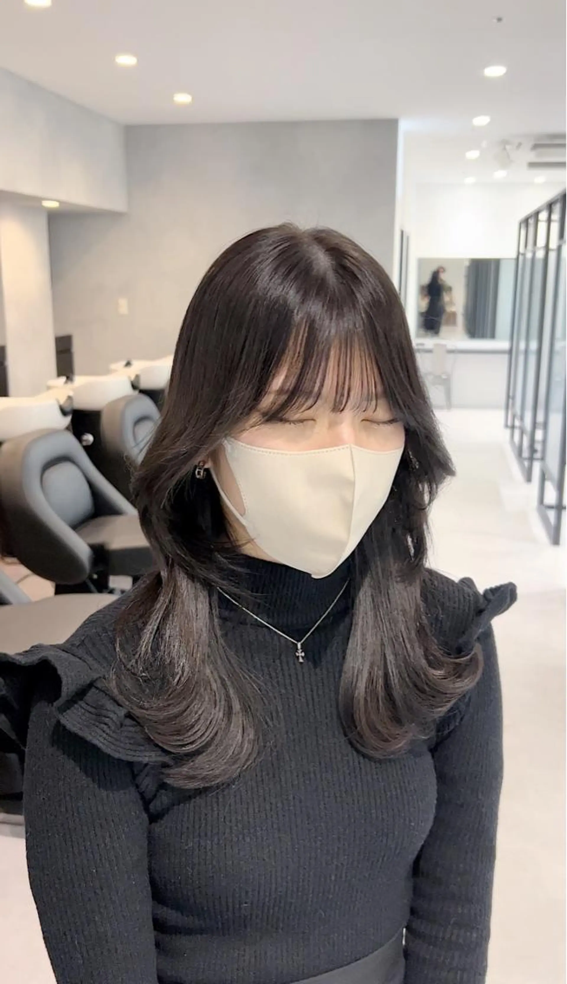ロング カット ヘアカラー トリートメント 髪質改善/顔まわり 石原のヘアスタイル