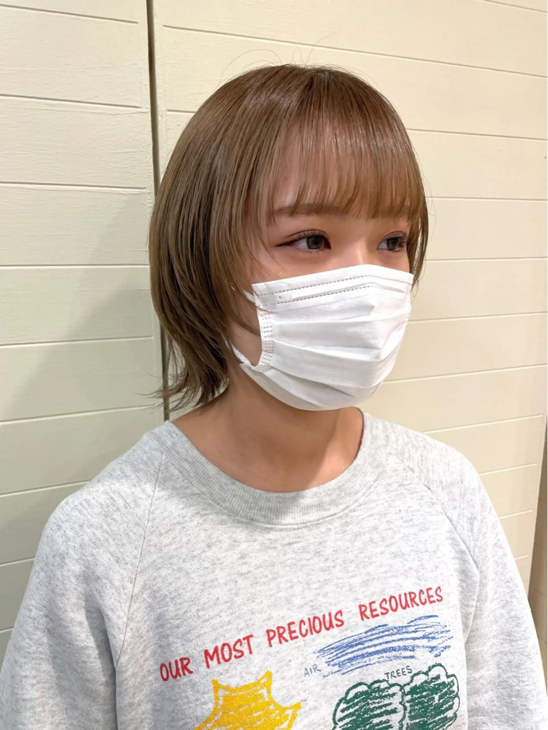 ミディアム ボブ 顔まわりレイヤー レイヤーカット ウルフカット カット 🐺高椋 海/ウルフ/レイヤーのヘアスタイル