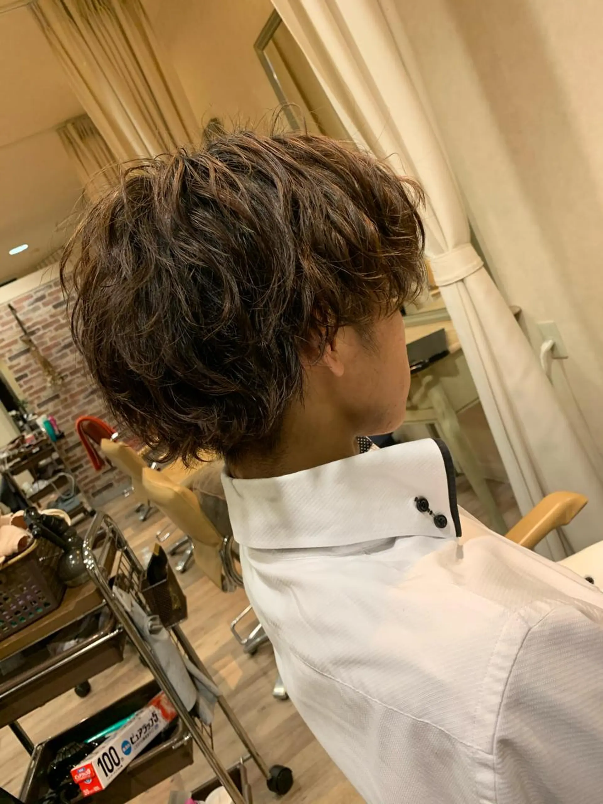 ショート メンズ メンズパーマ Lit所属・Lit.豊橋 夏目のヘアスタイル